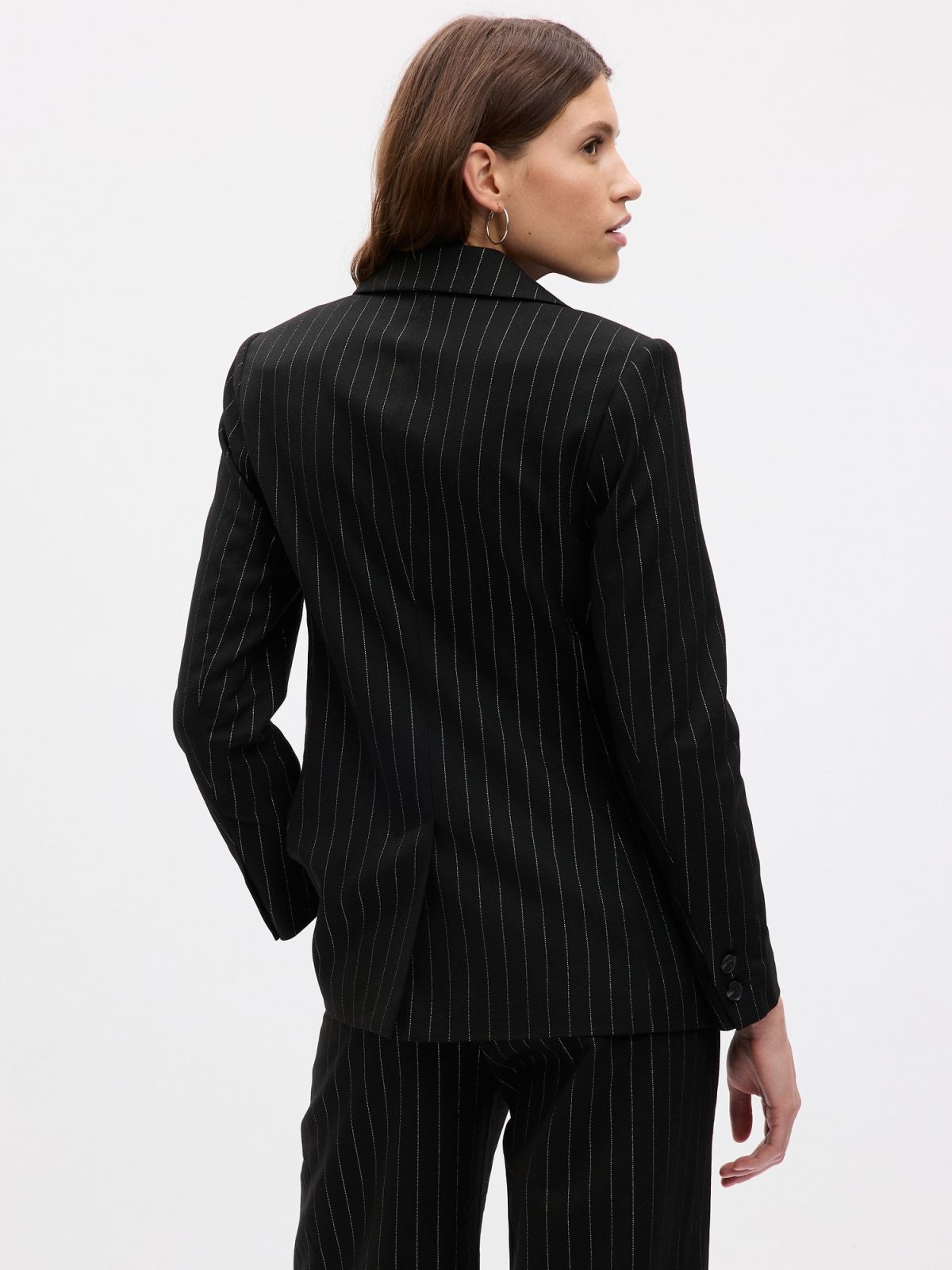Metallic Stripe Blazer-816680000