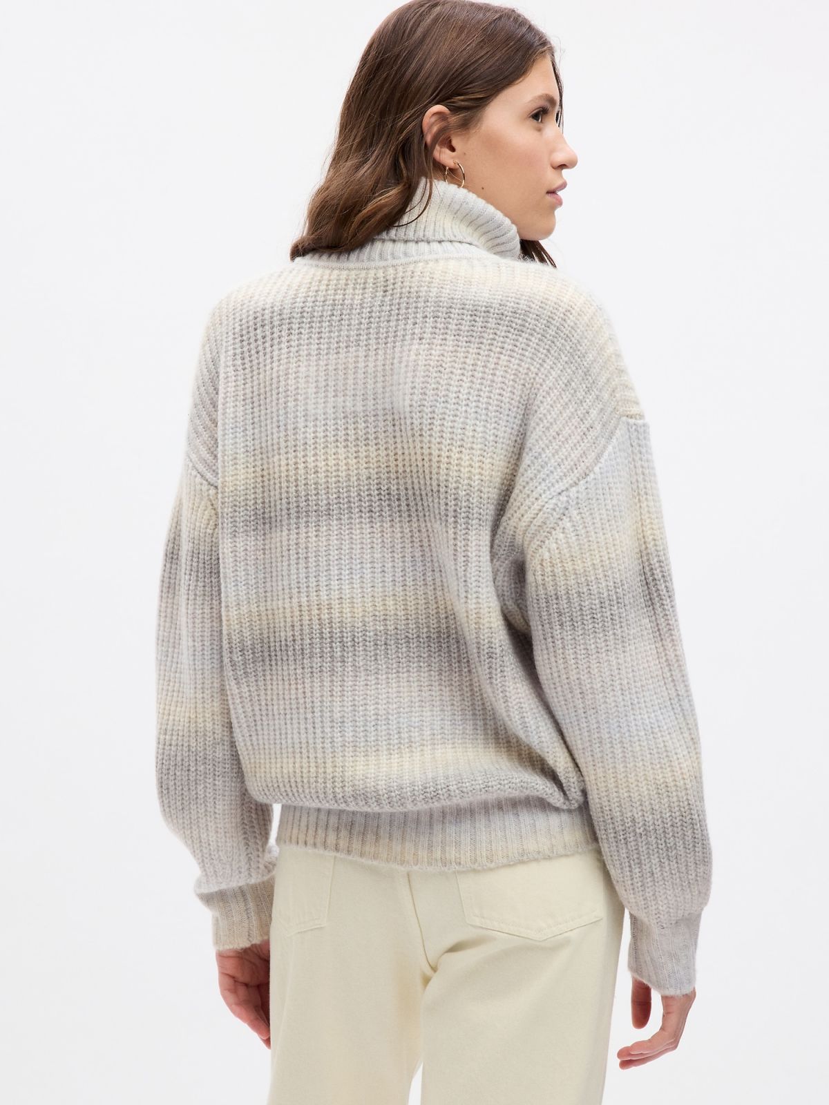 Shaker-Stitch Turtleneck Sweater-824458001