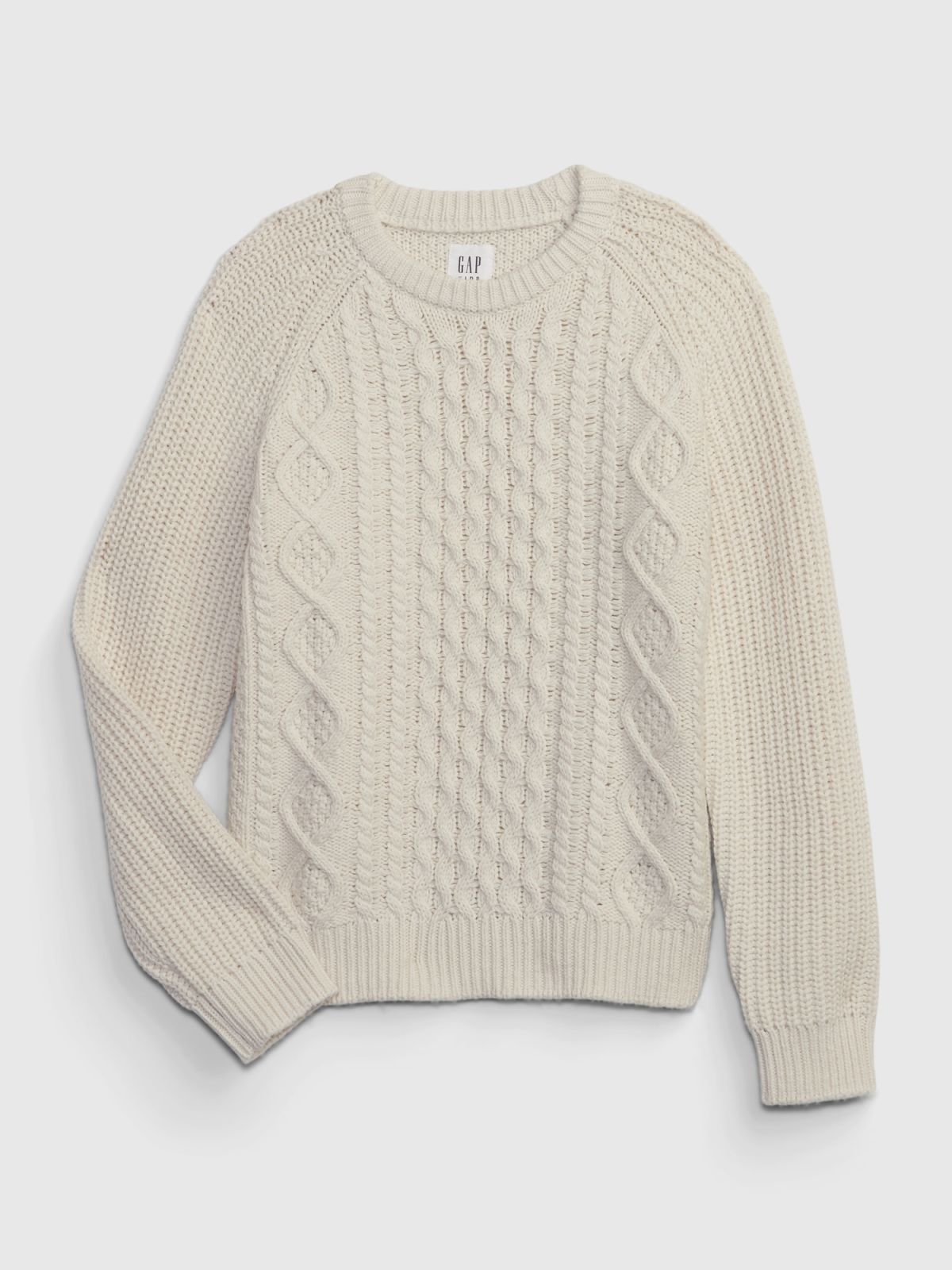 Μπεζ Παιδικό Cable-Knit Πουλόβερ-816763002