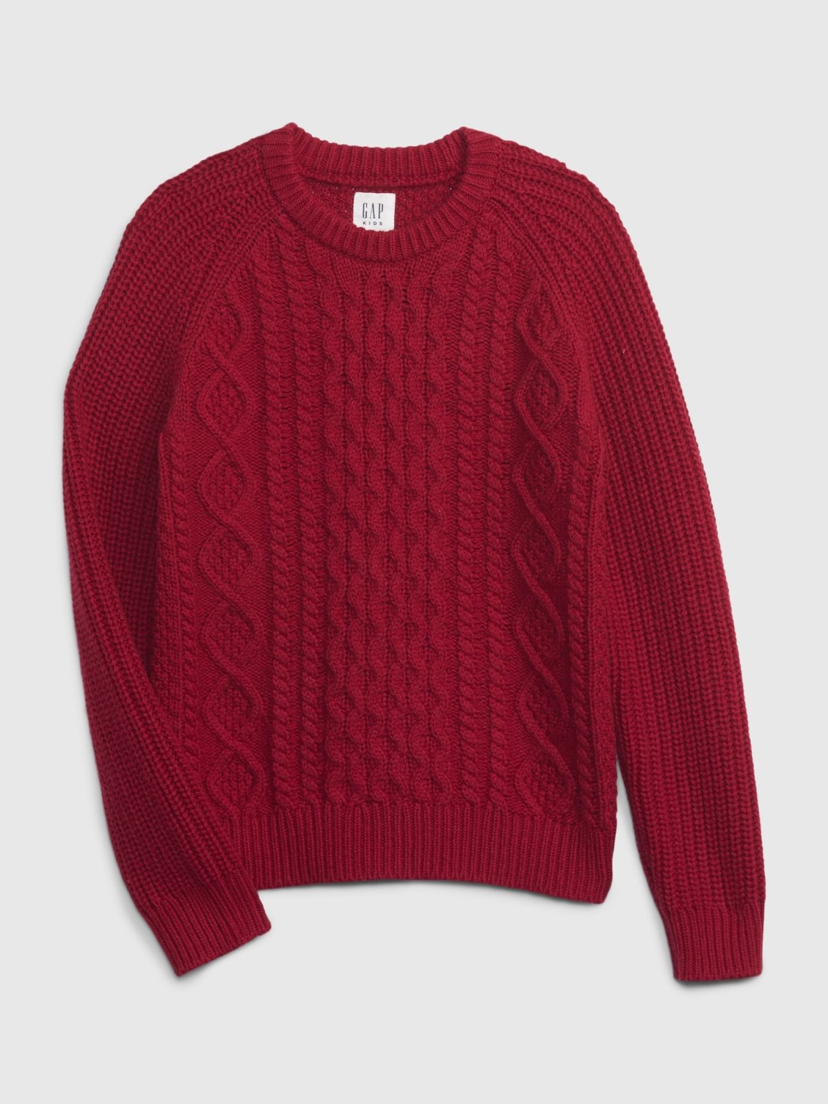 Κόκκινο Παιδικό Cable-Knit Πουλόβερ-816763001