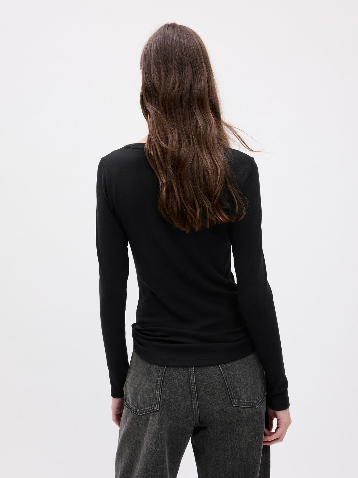Μαύρη Modern Crewneck Μπλούζα-540609003