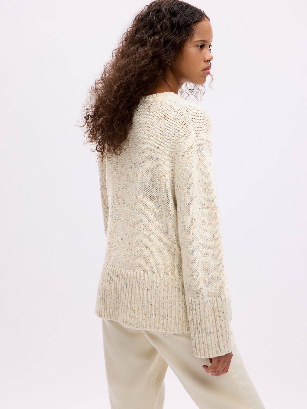 24/7 Split-Hem Confetti Sweater-818988000