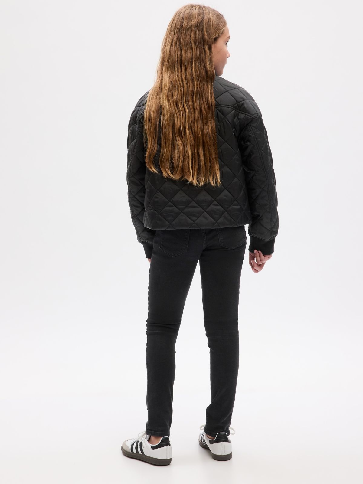 Μαύρο Παιδικό Mid Rise Everyday Super Skinny Jean Παντελόνι-725705000