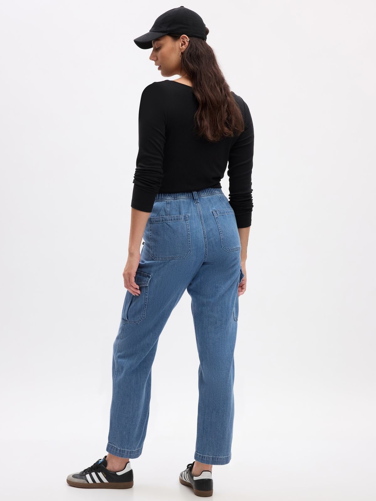 Μπλε Easy Denim Cargo Jogger Παντελόνι-857272000