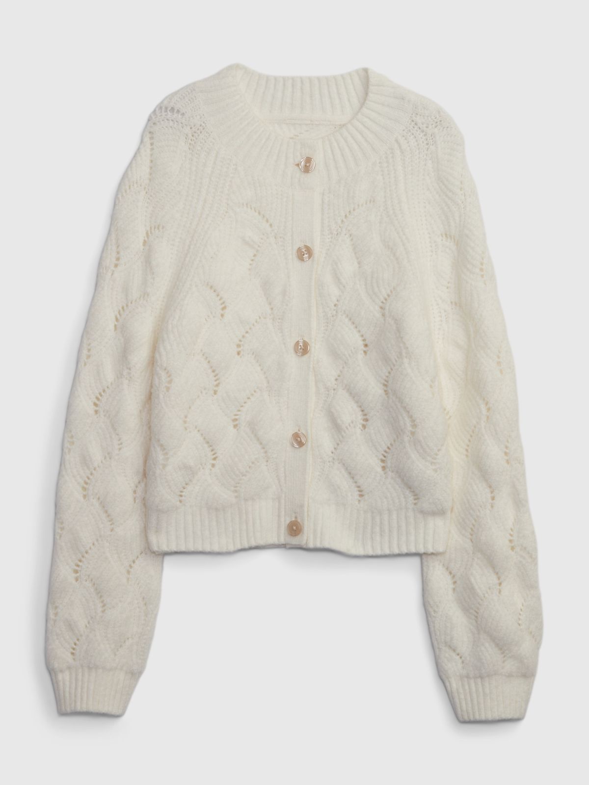 Μπεζ Παιδική Textured Ζακέτα-825146000