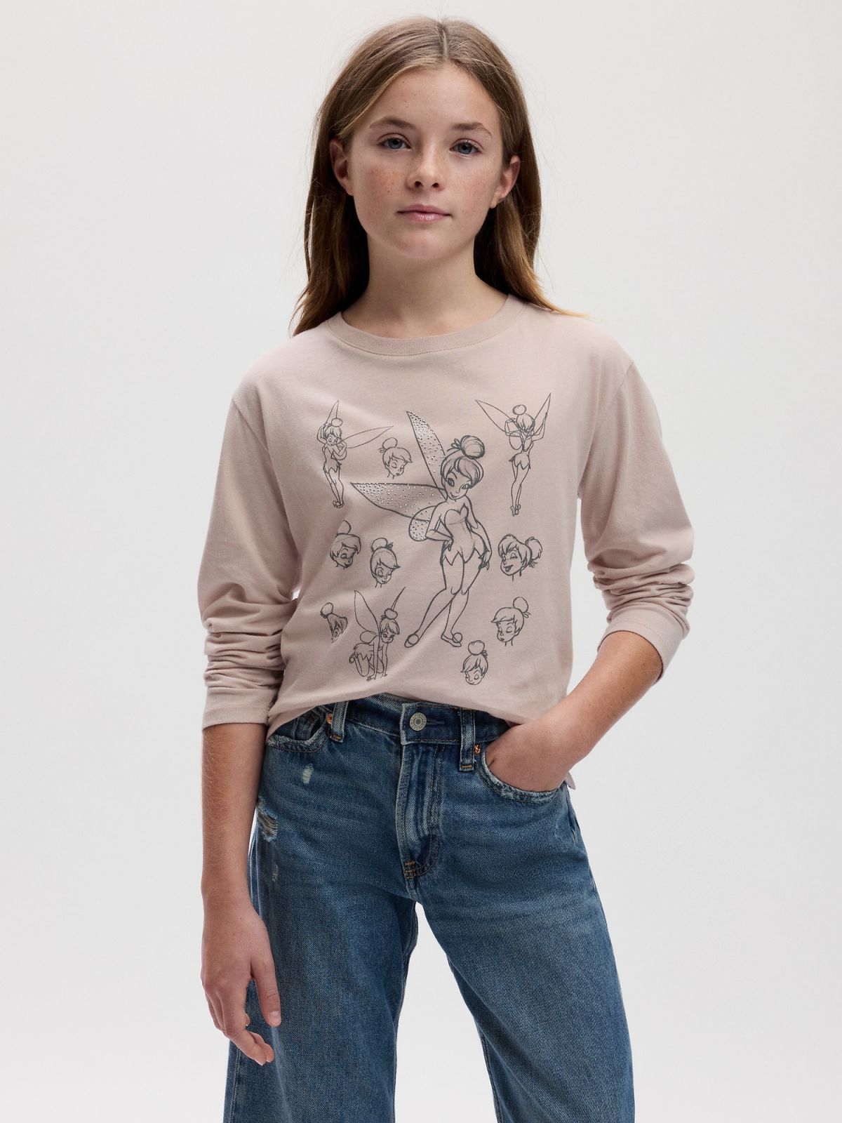 Ροζ GapKids | Disney Οργανικό Βαμβάκι Graphic Μπλούζα-825197000