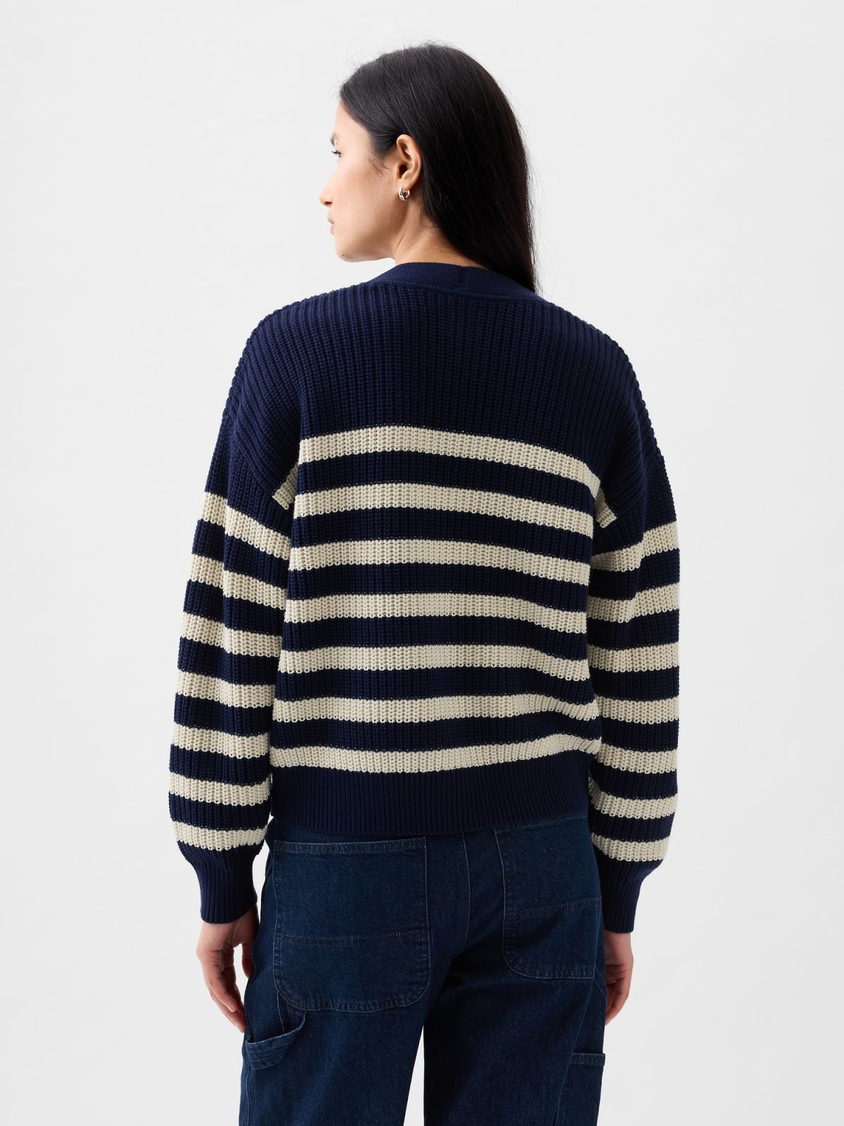 Shaker-Stitch Cardigan-592231005