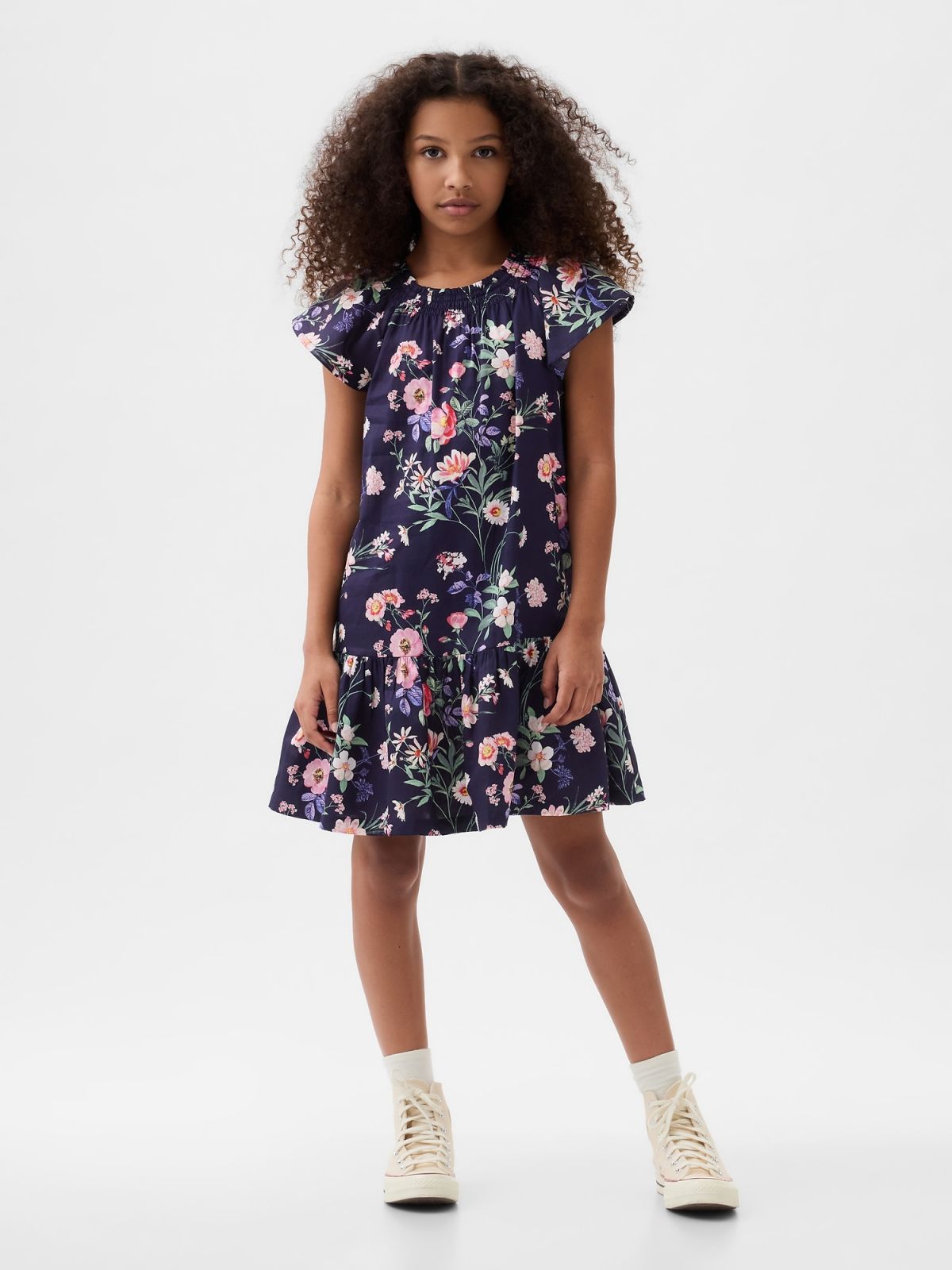 Kids Floral Tiered Dress-870530001