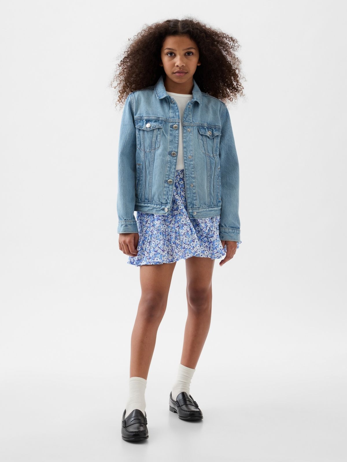 Μπλε Παιδική Ruffle Skort Φούστα-871144002
