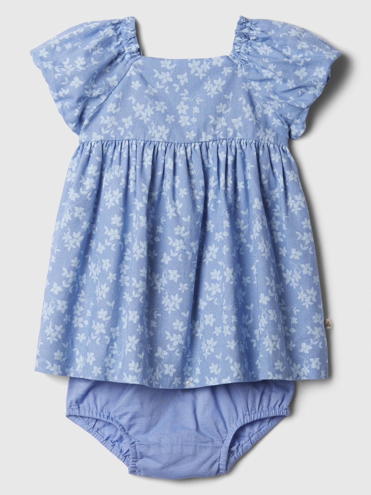 Μπλε Βρεφικό Linen-Blend Two-Piece Σύνολο Σετ-878782000