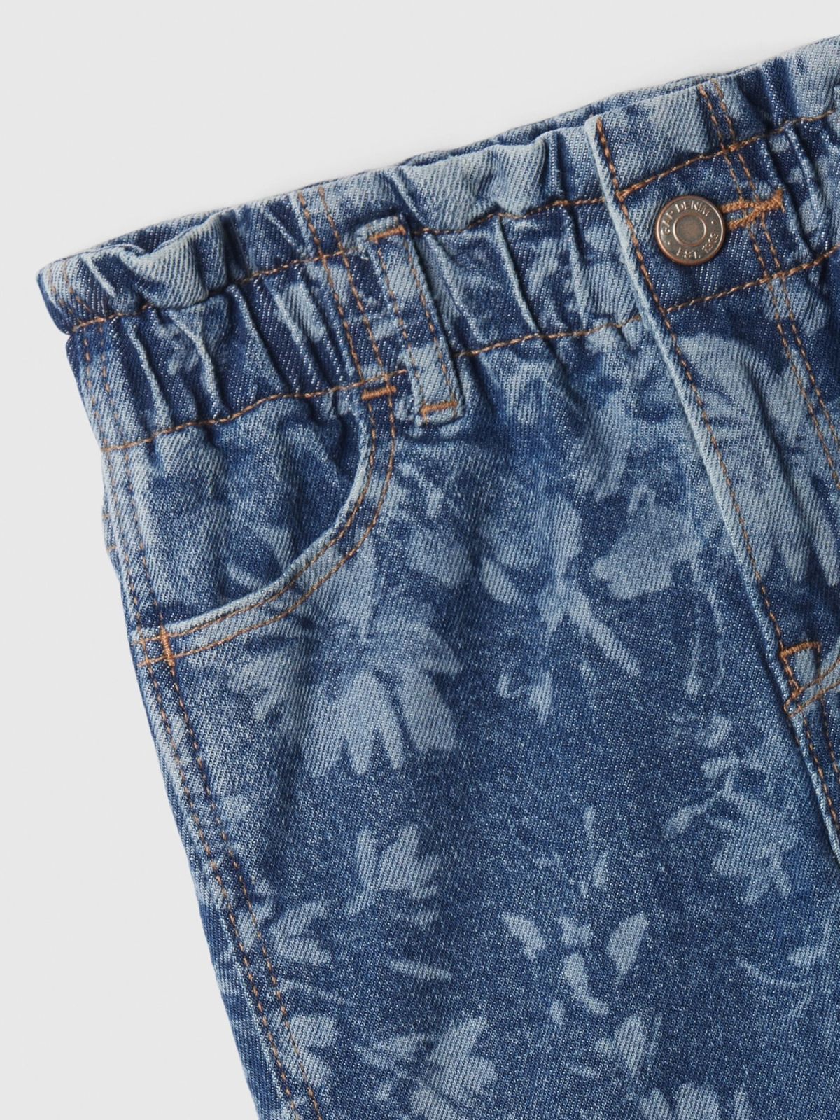 Μπλε babyGap Paperbag Mom Jean Παντελόνι με Washwell-879729000