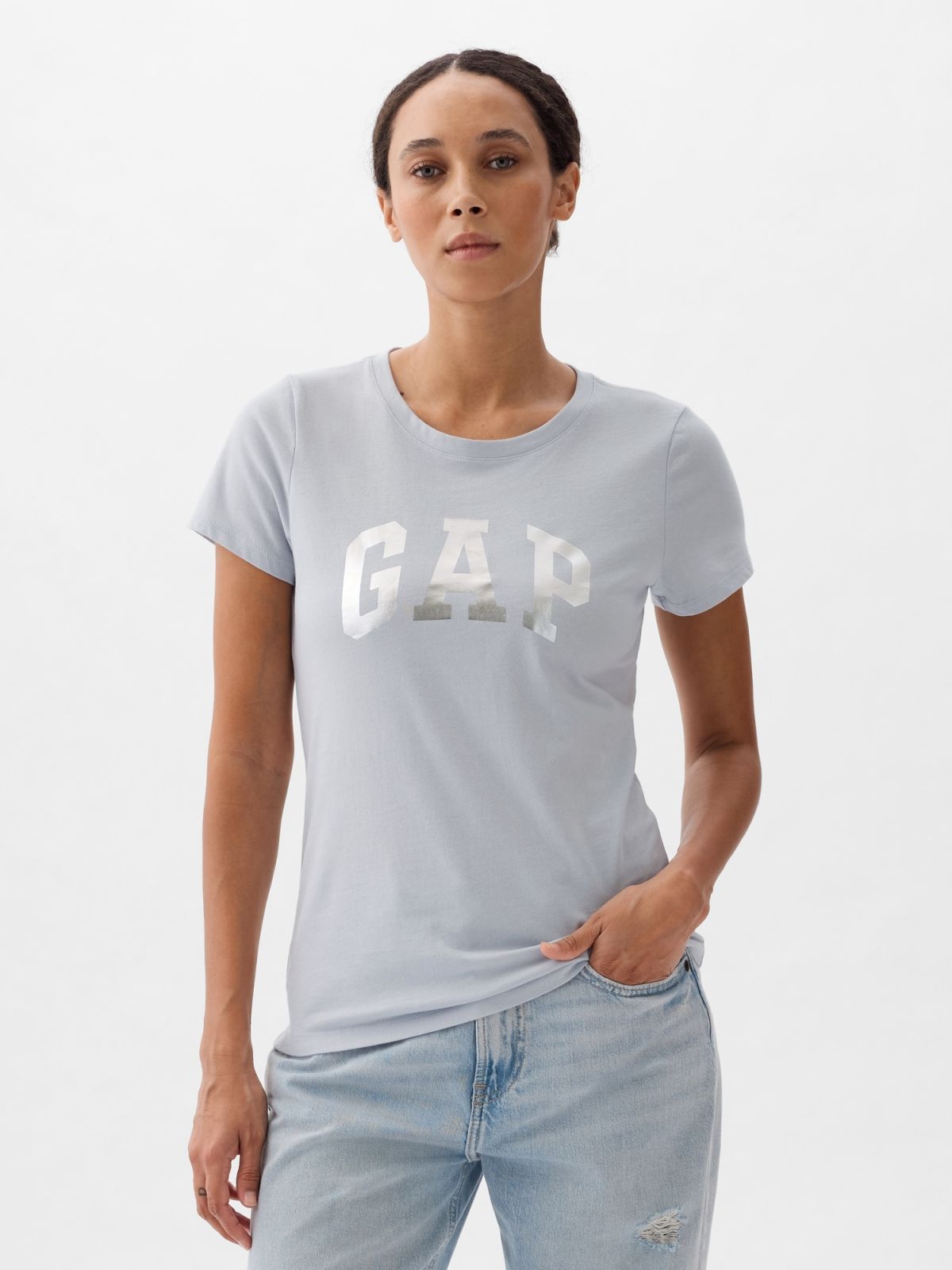 Γκρι Gap Logo Μπλούζα-891729000