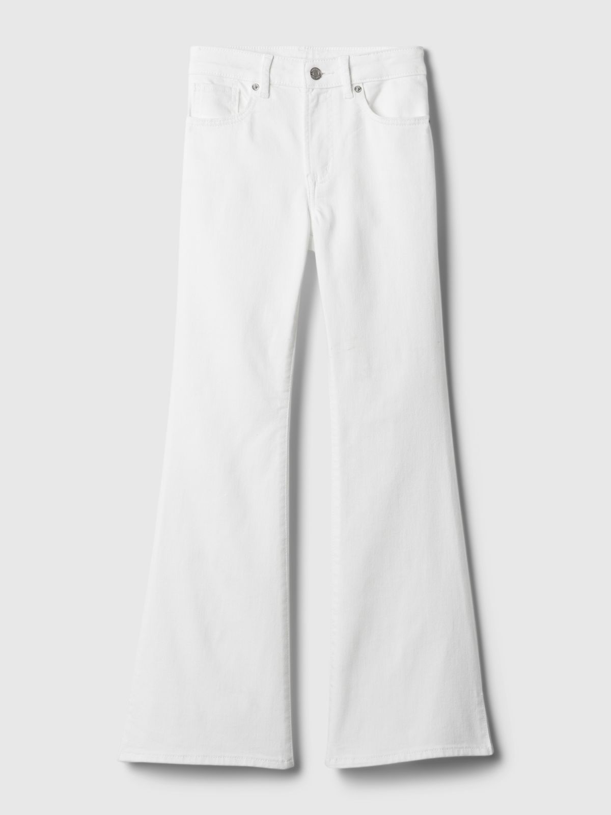 Άσπρο Παιδικό High Rise '70s Flare Jean Παντελόνι-871148000