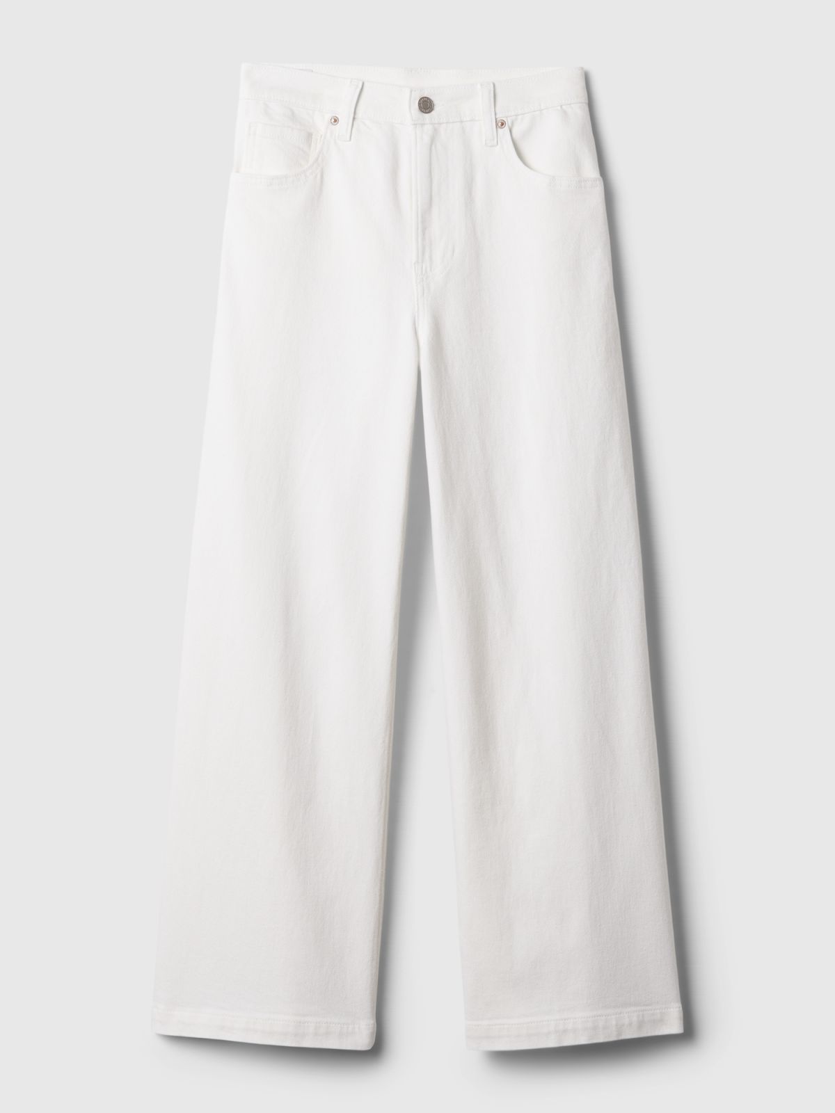 Λευκό High Stride Wide-Leg Ankle Jean Παντελόνι-853453000