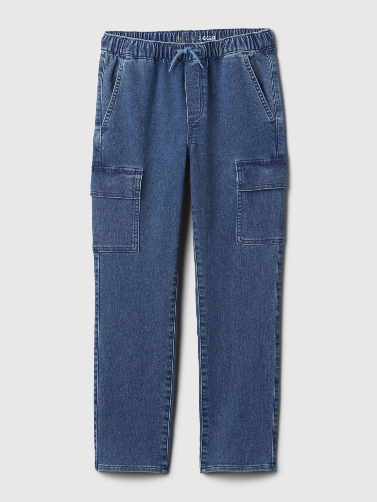 Μπλε Παιδικό Cargo Denim Jogger Παντελόνι-858614000