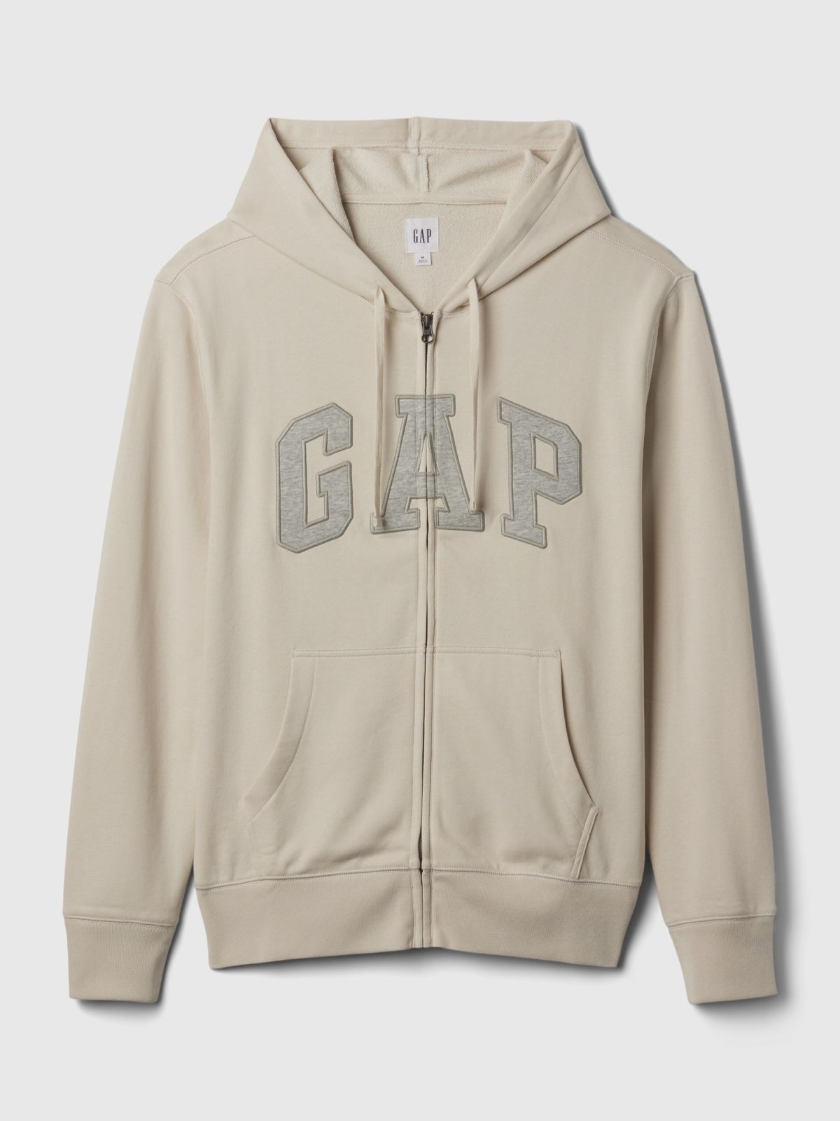 Άσπρο Gap Logo Zip Φούτερ-868454005