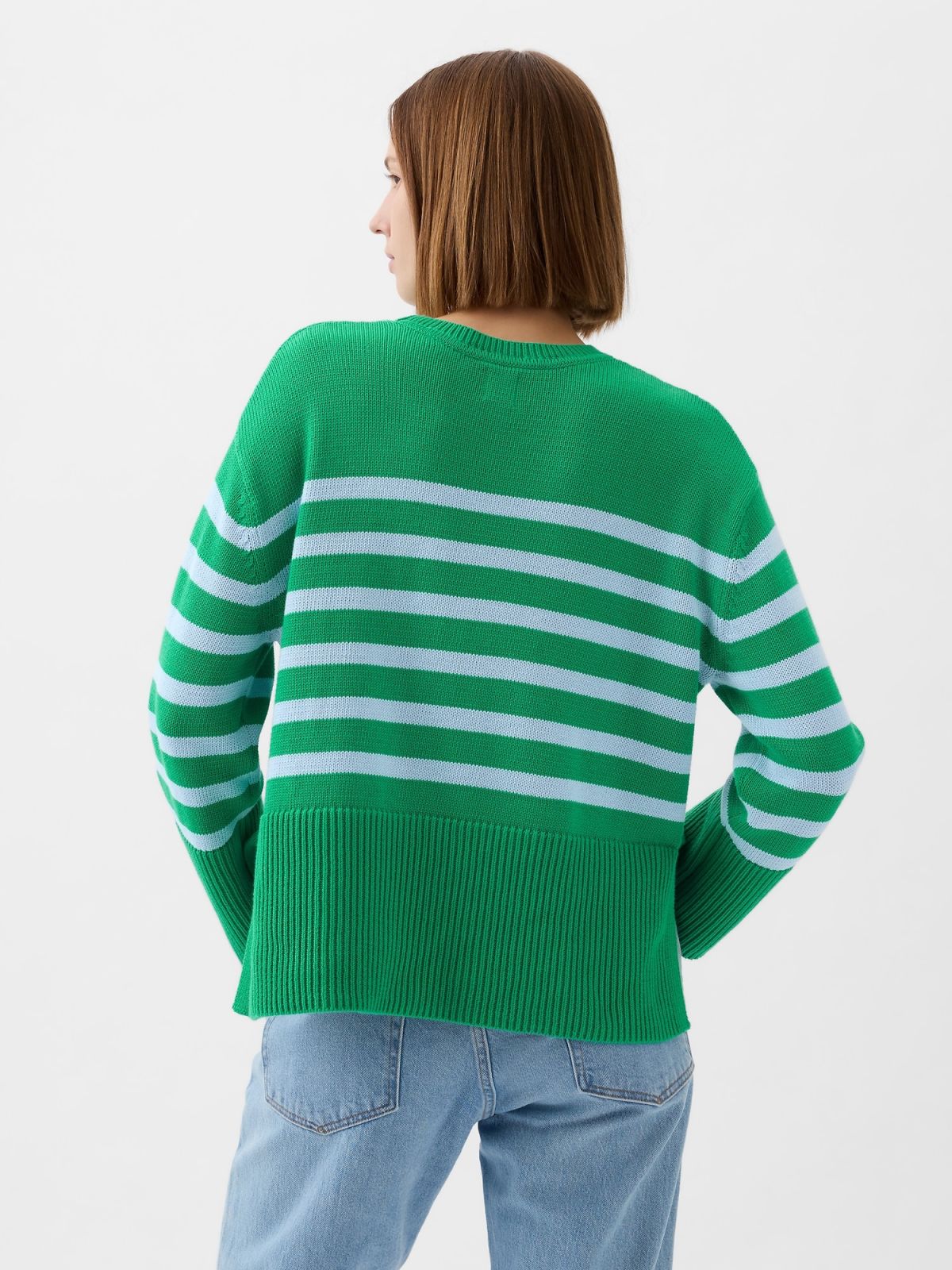 24/7 Split-Hem Stripe Sweater-831232003