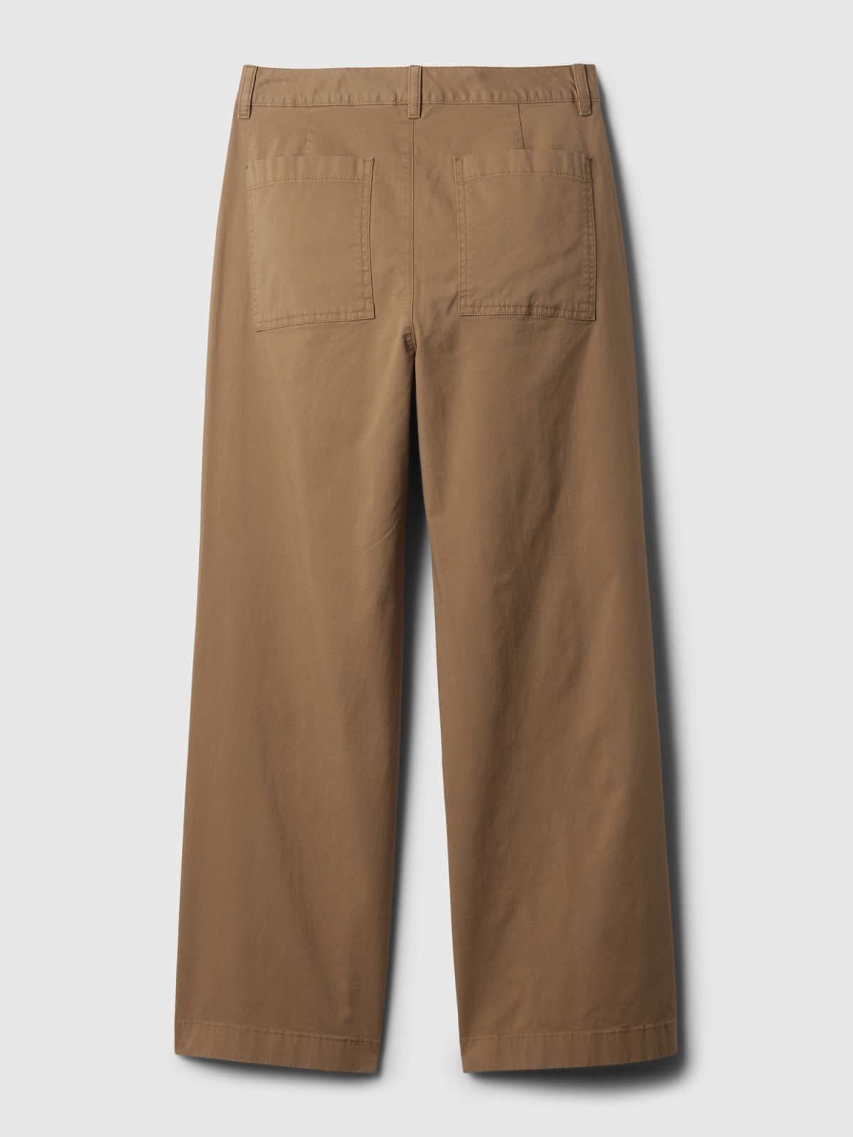Καφέ High Stride Wide-Leg Ankle Khakis Παντελόνι-873266002