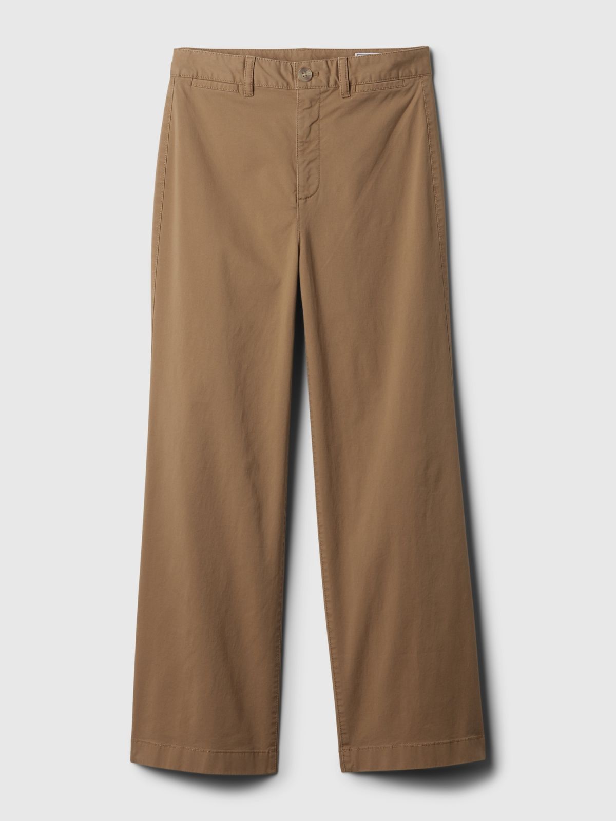 Καφέ High Stride Wide-Leg Ankle Khakis Παντελόνι-873266002