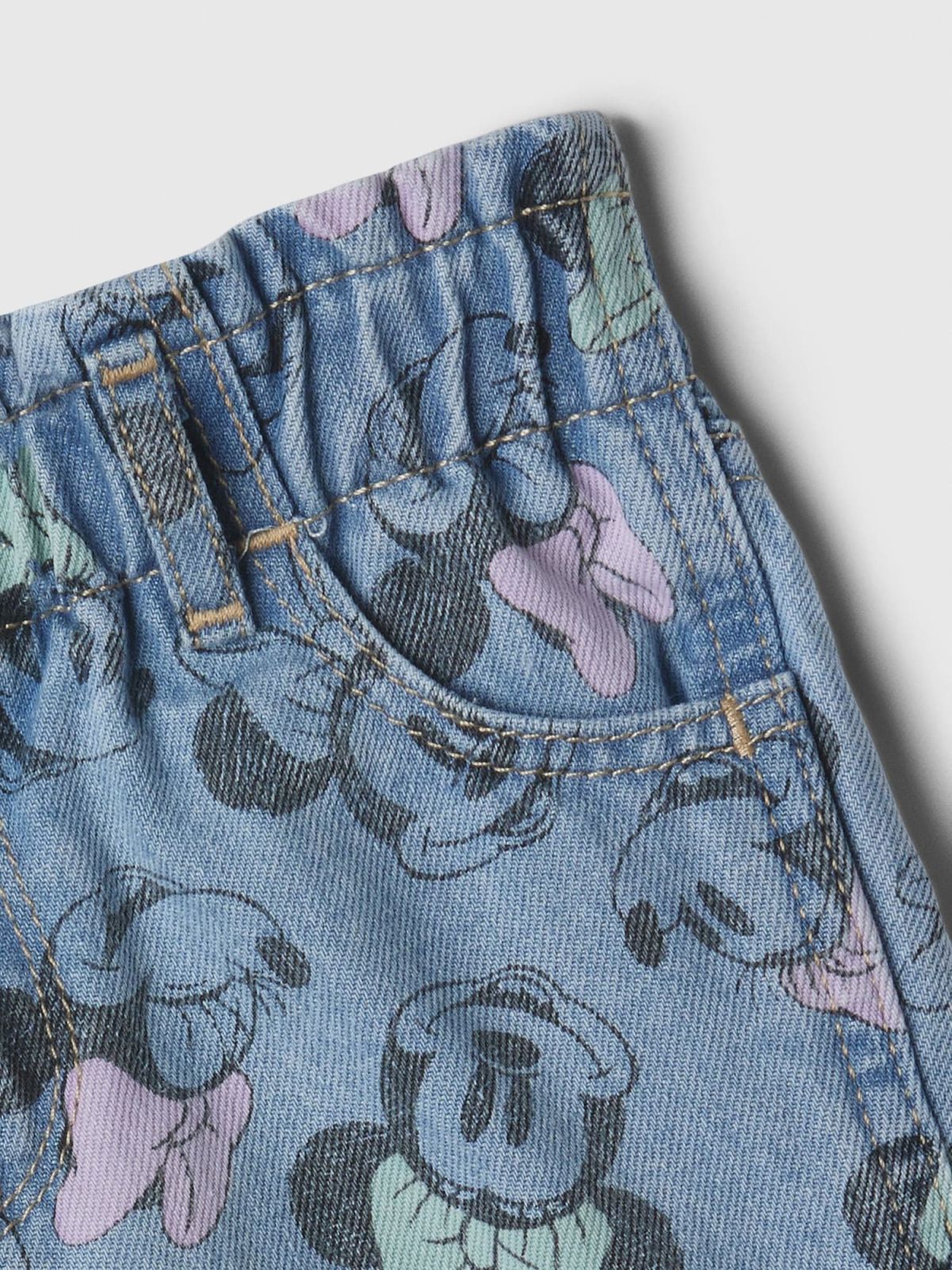Μπλε babyGap | Disney Minnie Mouse Paperbag Mom Jean Σορτς με Washwell-880013000