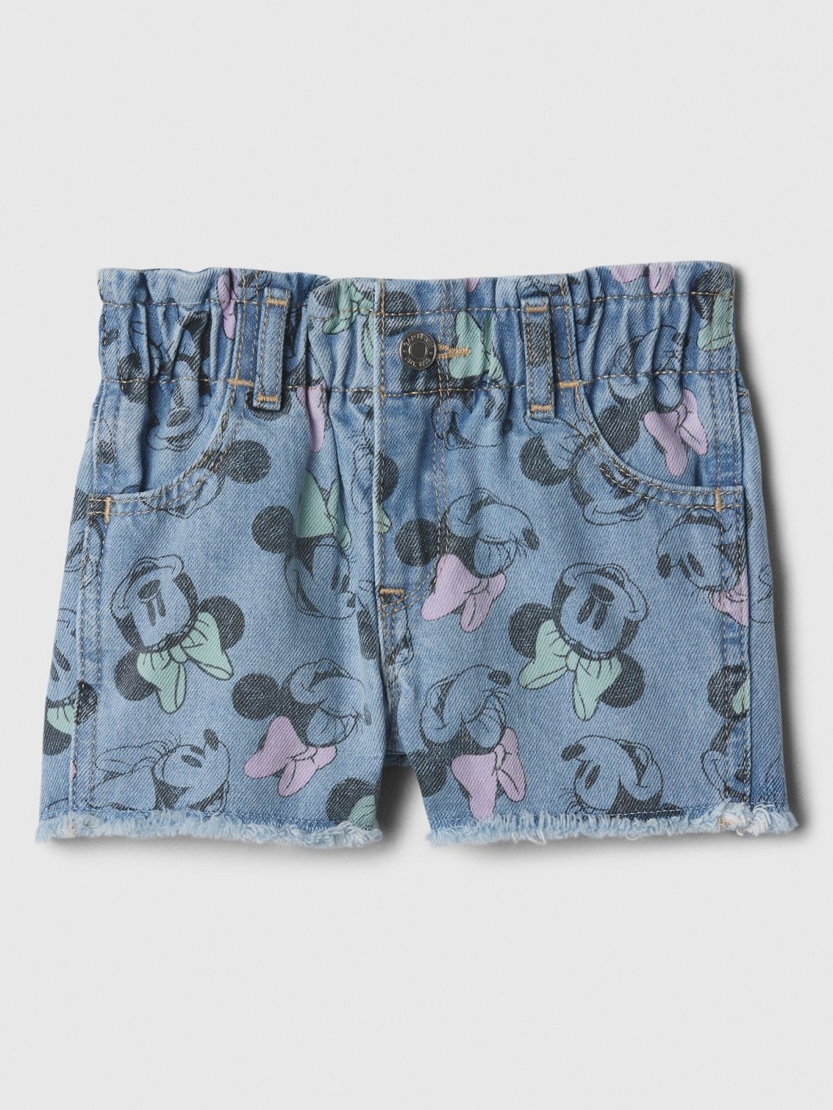 Μπλε babyGap | Disney Minnie Mouse Paperbag Mom Jean Σορτς με Washwell-880013000