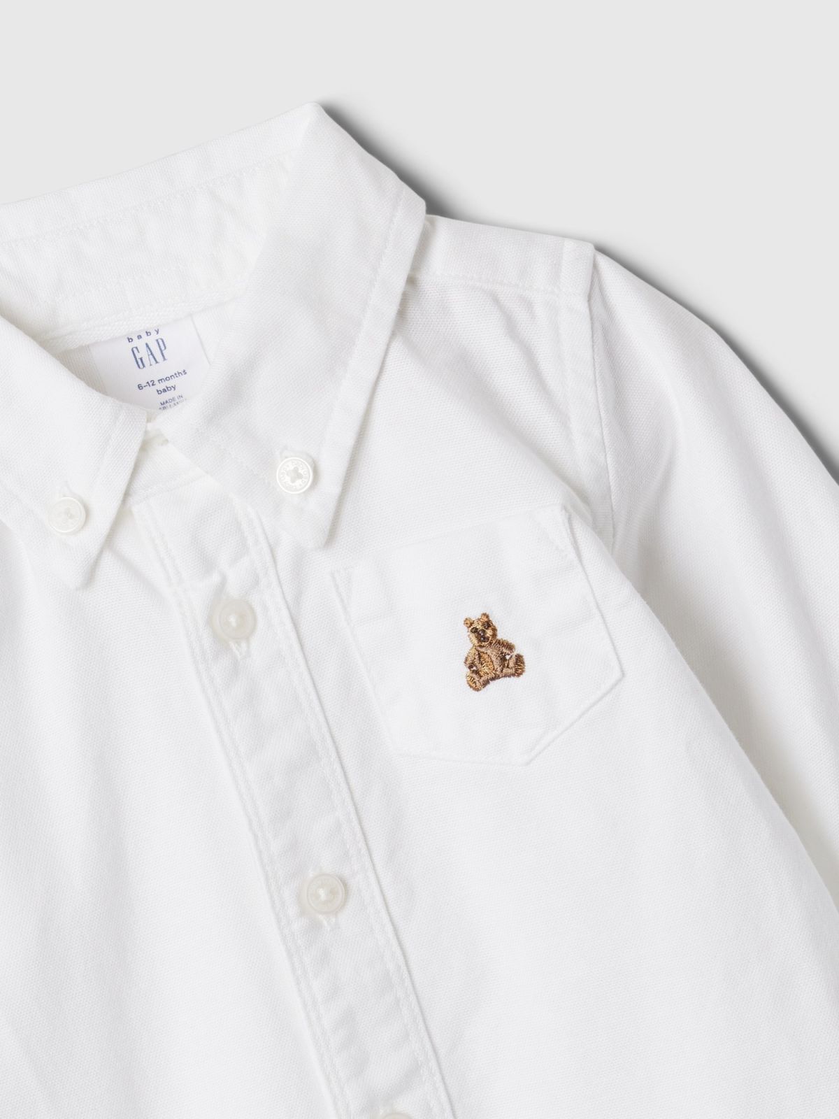 Άσπρο Βρεφικό Oxford Κορμάκι-876709000