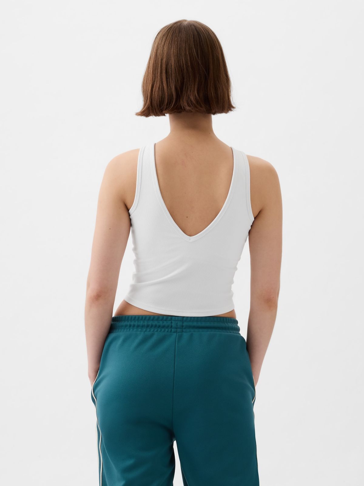 GapFit Studio Rib V-Neck Brami-870550002