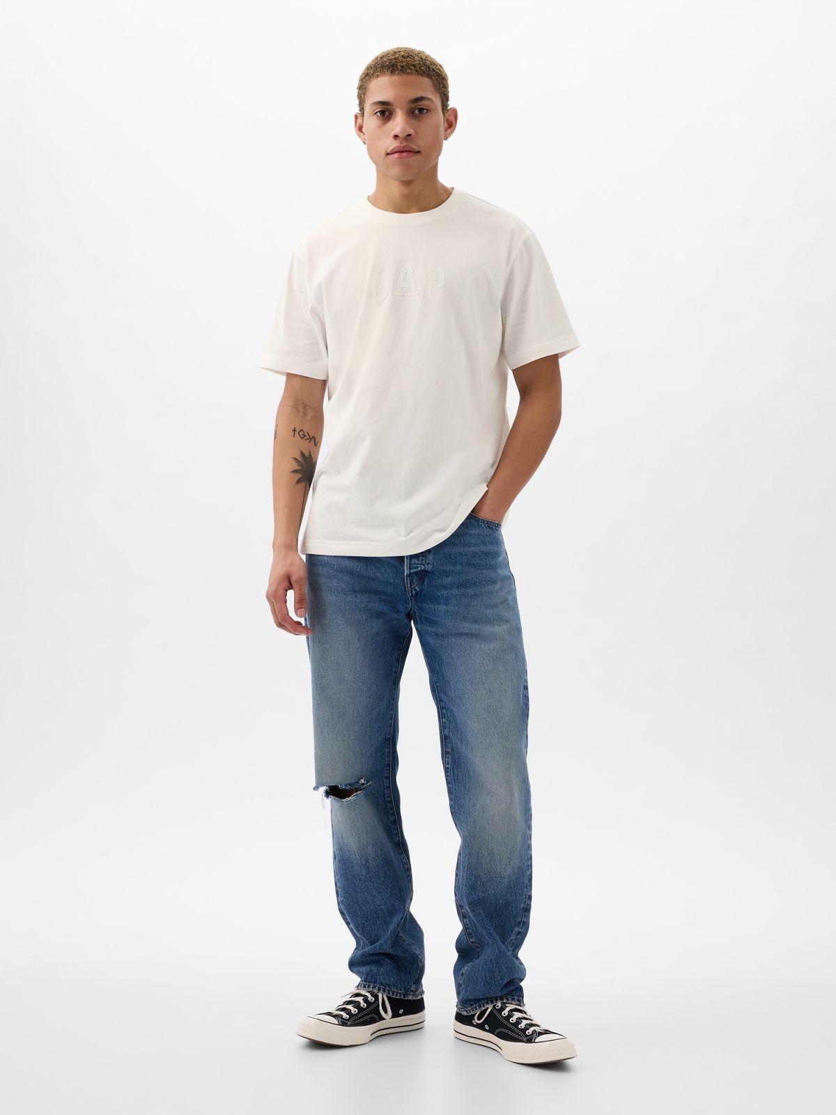 Άσπρη Gap Arch Logo Μπλούζα-888270002