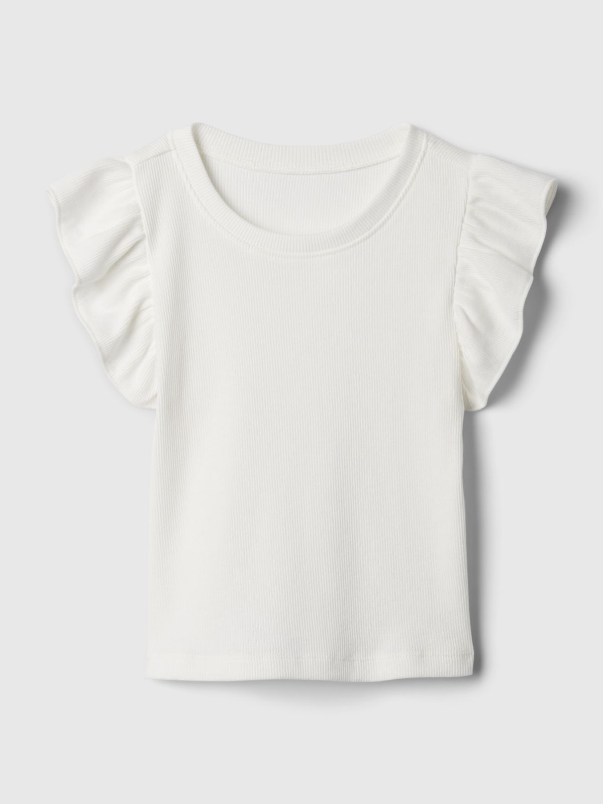 Άσπρη babyGap Mix & Match Ruffle Μπλούζα-887071003