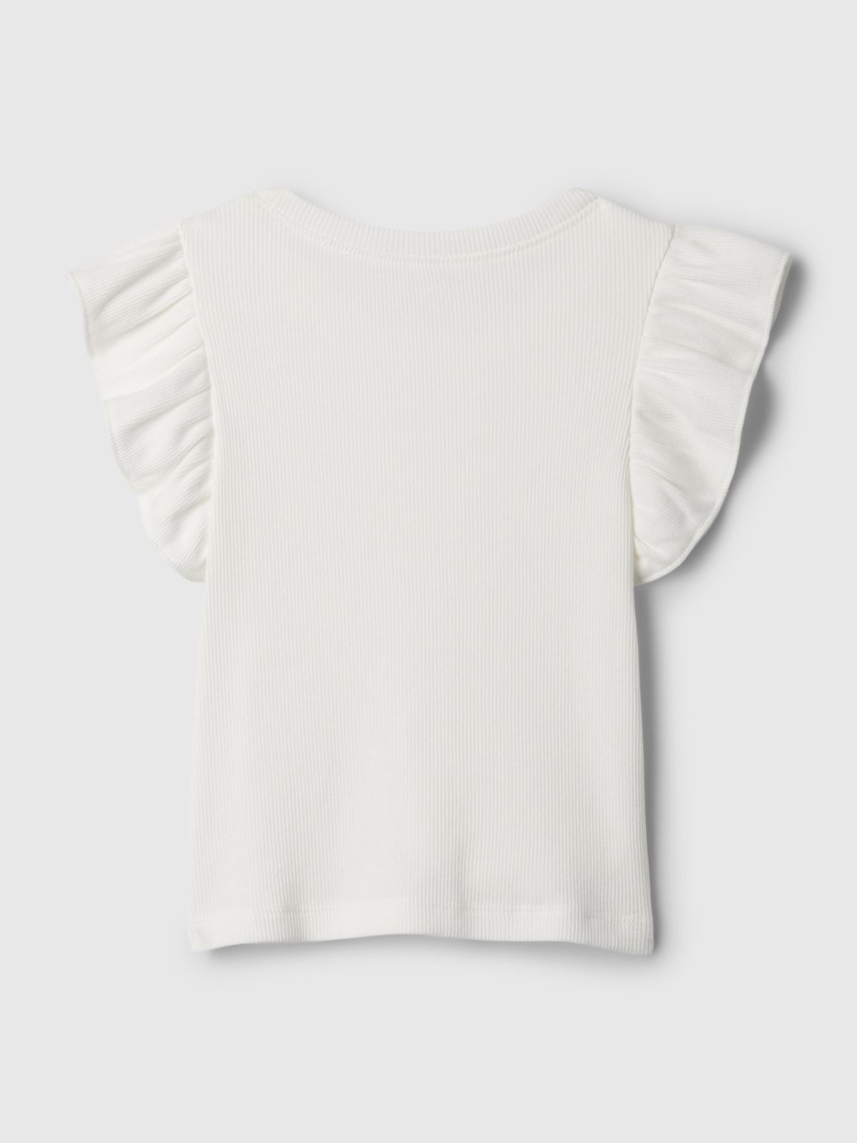 Άσπρη babyGap Mix & Match Ruffle Μπλούζα-887071003