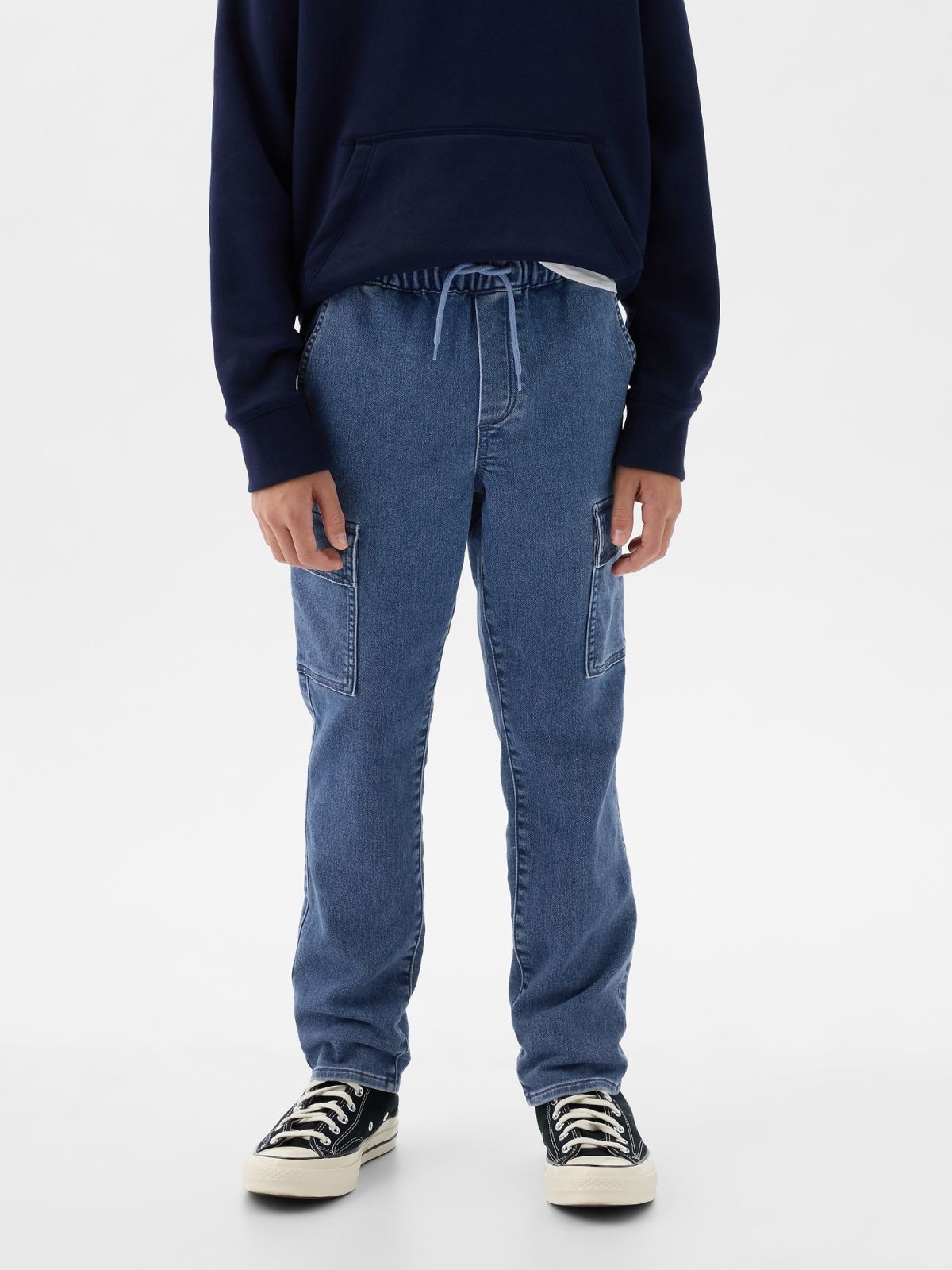 Kids Cargo Denim Joggers-858614000