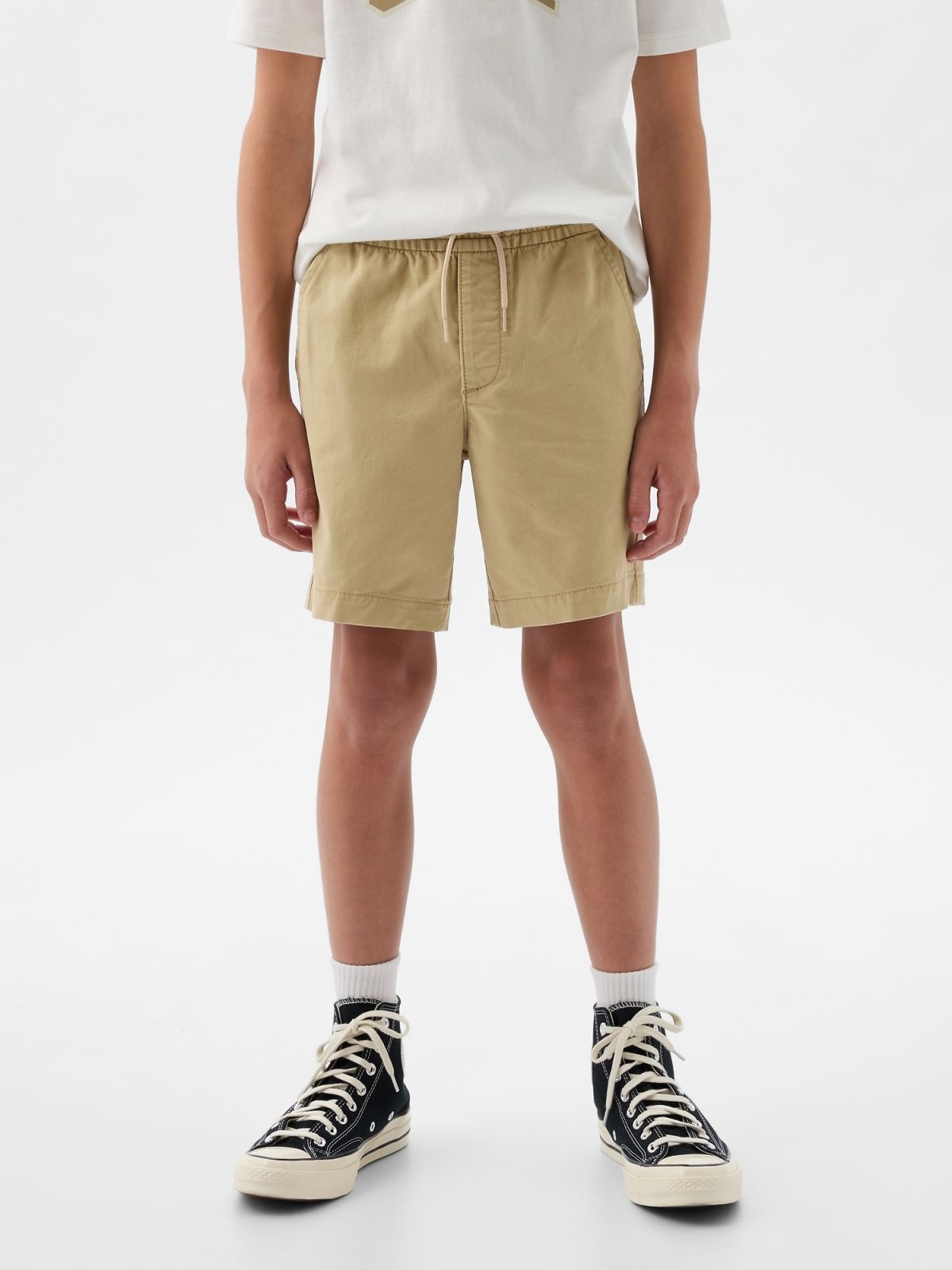 Μπεζ Παιδικό Twill Easy Σορτς-858601001
