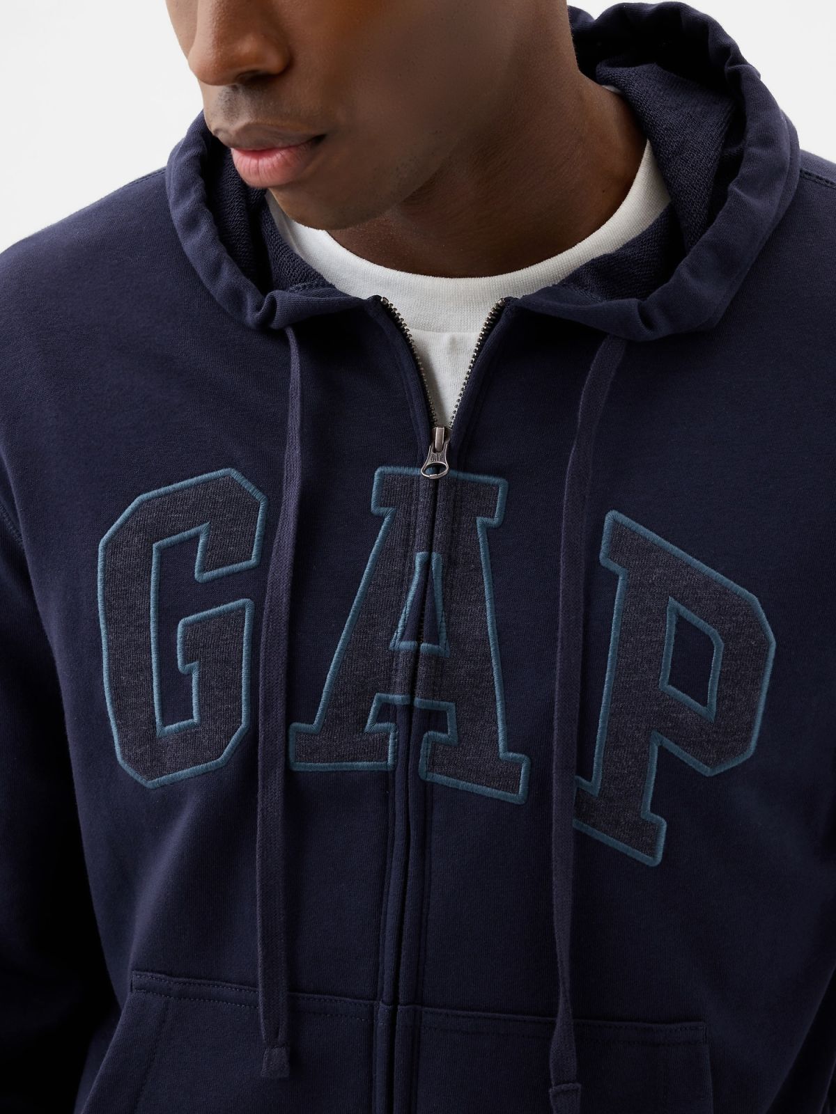 Μπλε Gap Logo Zip Φούτερ-868454001