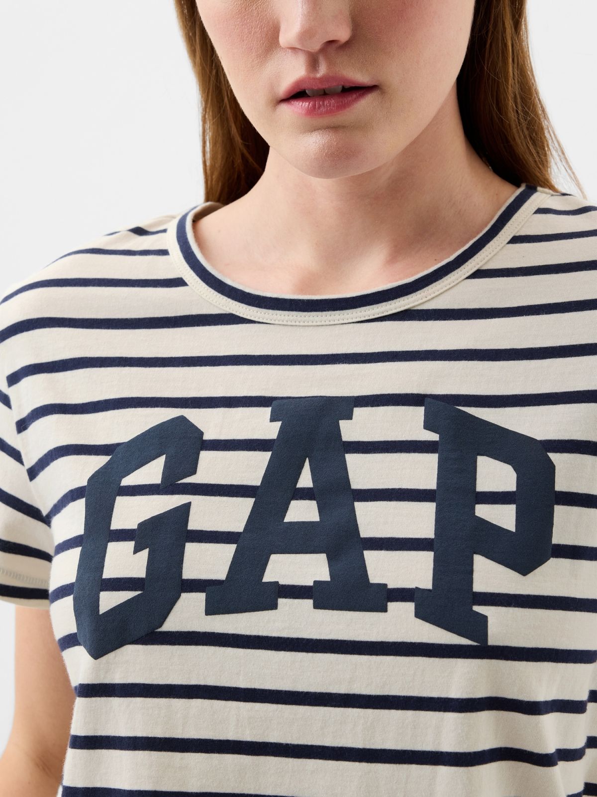 Άσπρη Organic Cotton Gap Arch Logo Μπλούζα-871061000