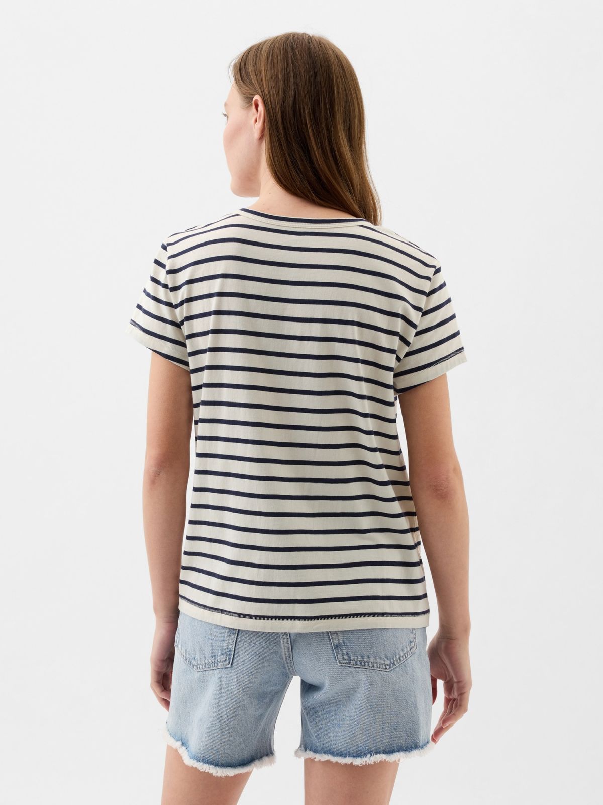 Άσπρη Organic Cotton Gap Arch Logo Μπλούζα-871061000