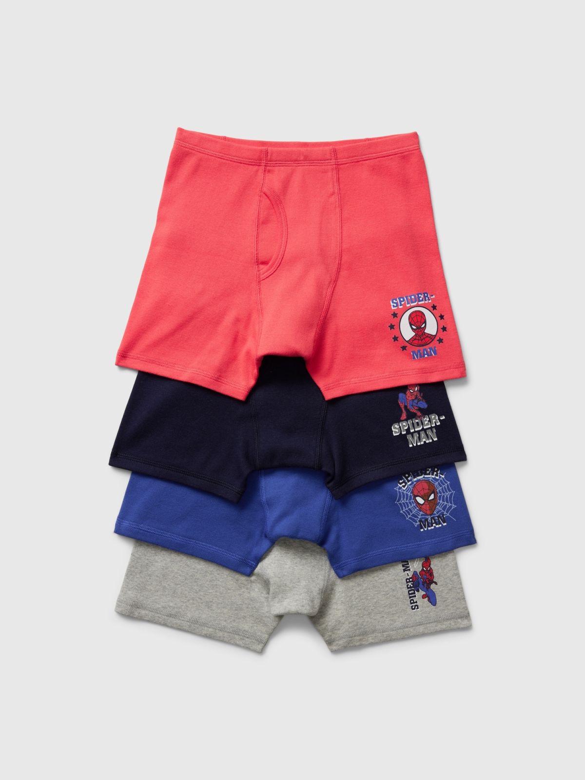 GapKids | Marvel Spider-Man Organic Cotton Boxer Briefs (4-Pack)-879174000