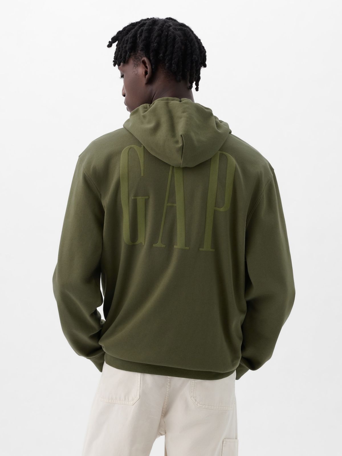 Πράσινο Gap Logo Full-Zip Hoodie-856271002