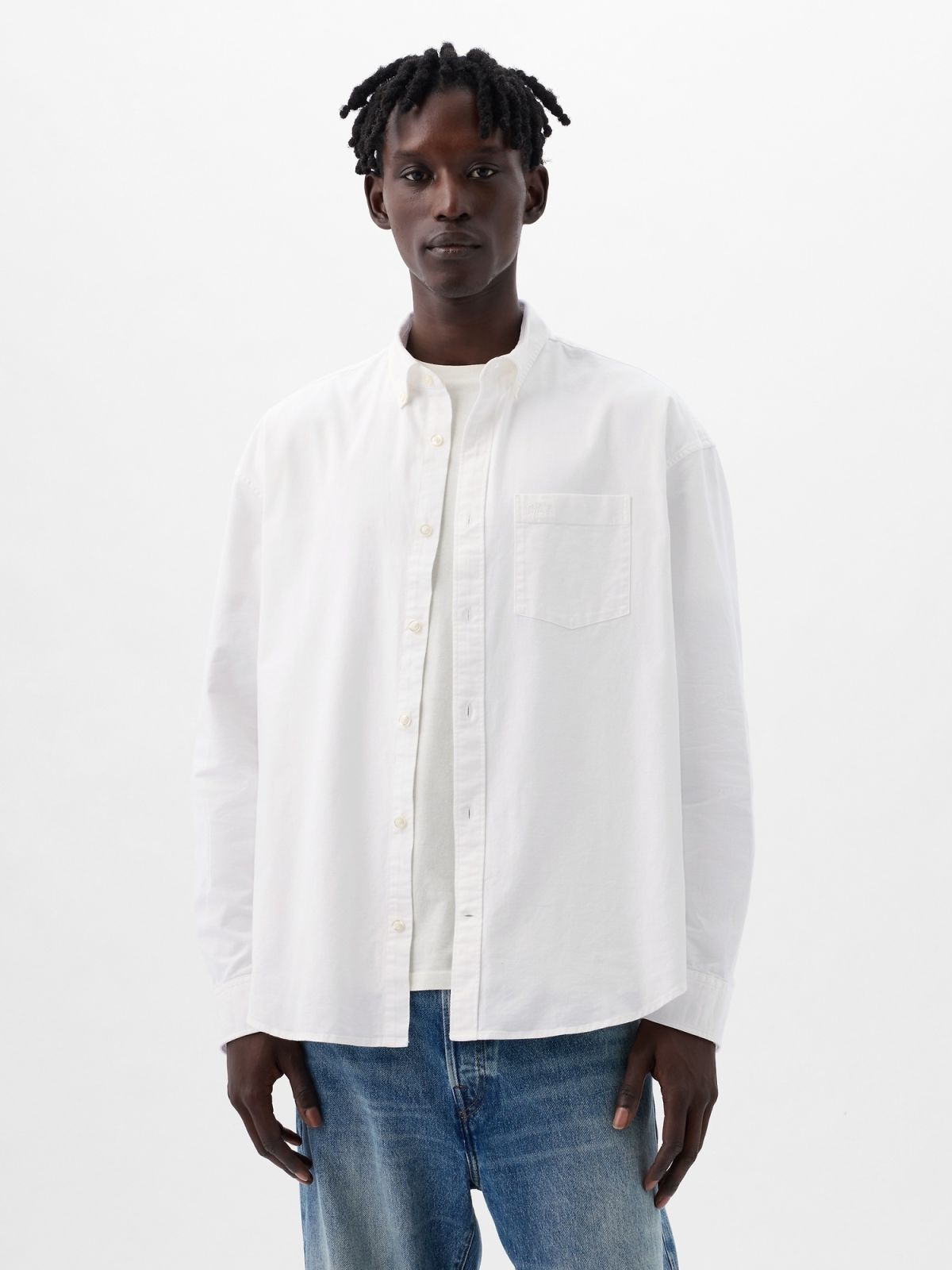 Άσπρο Oxford Πουκάμισο σε Standard Fit-887258002