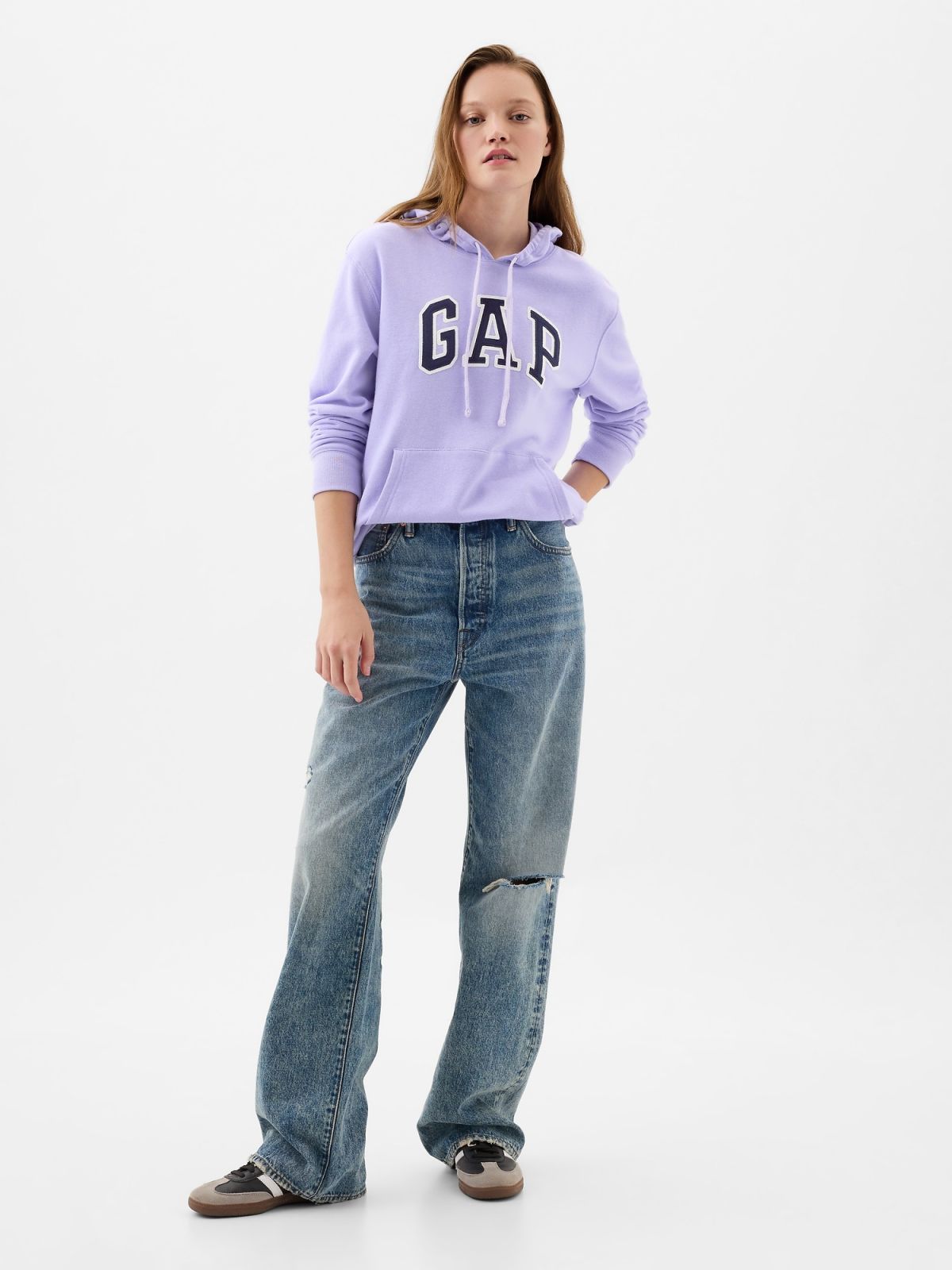 Μωβ Gap Logo Φούτερ-870537003