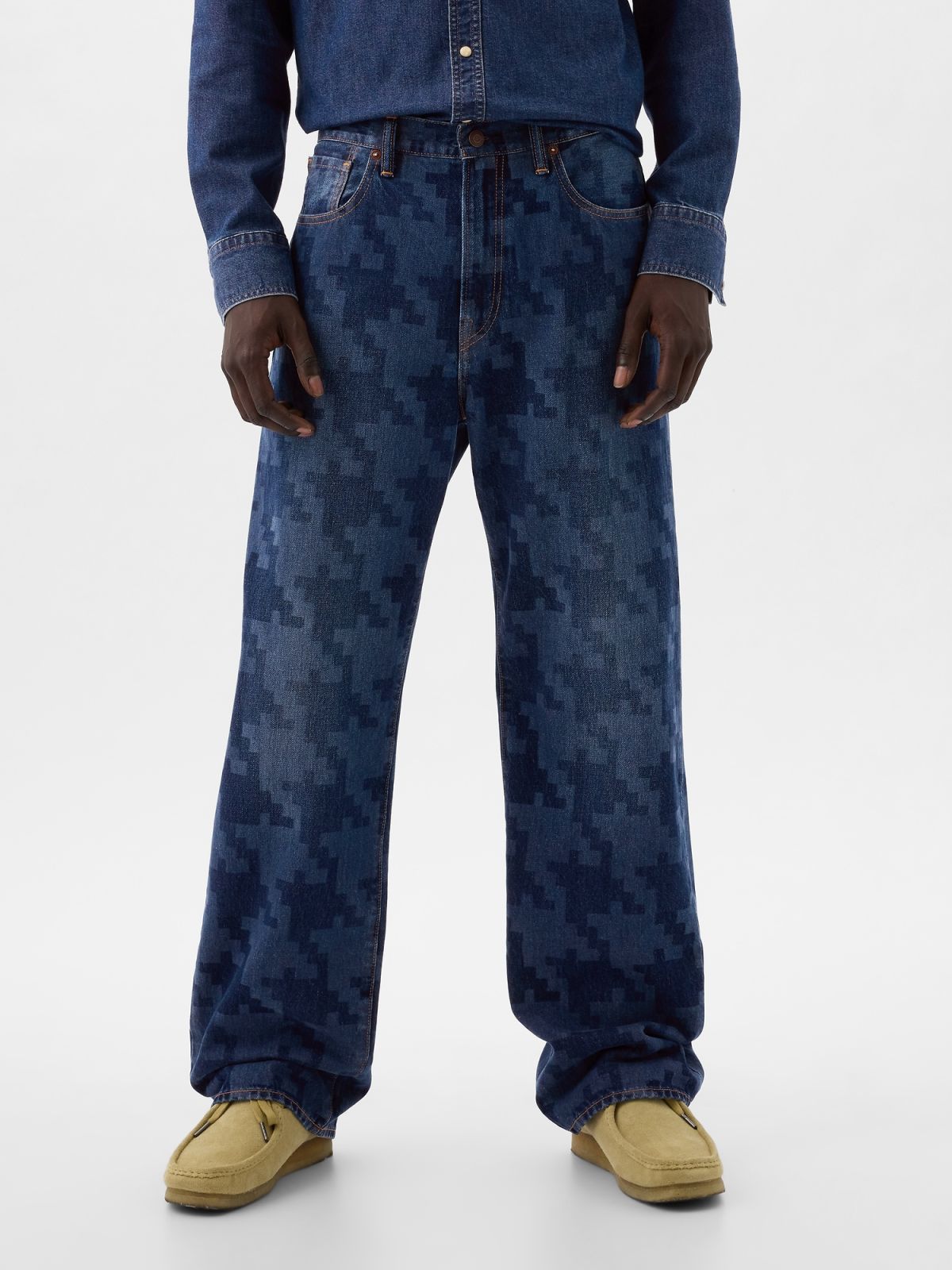 Μπλε DAP × GAP Οργανικό Βαμβάκι '90s Loose Jean Παντελόνι-890840000