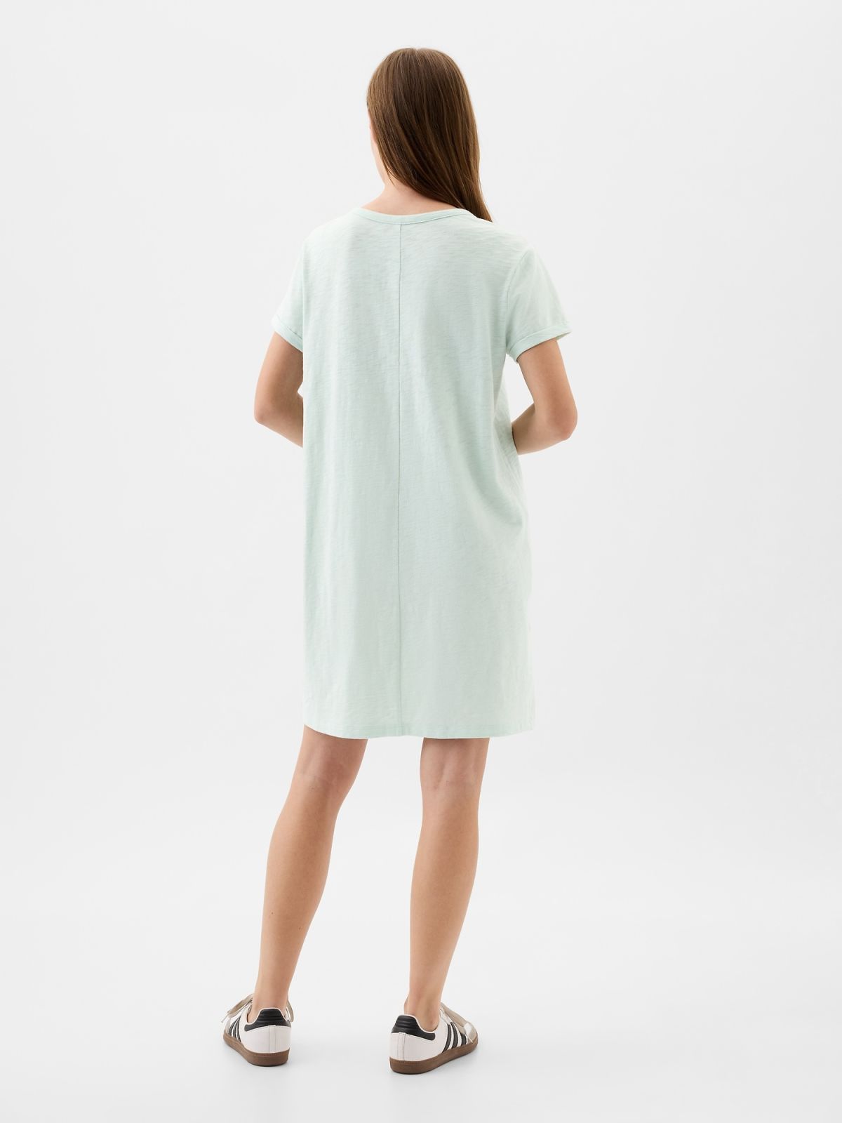 Πράσινο Relaxed Gap Logo T-Shirt Φόρεμα-885593000