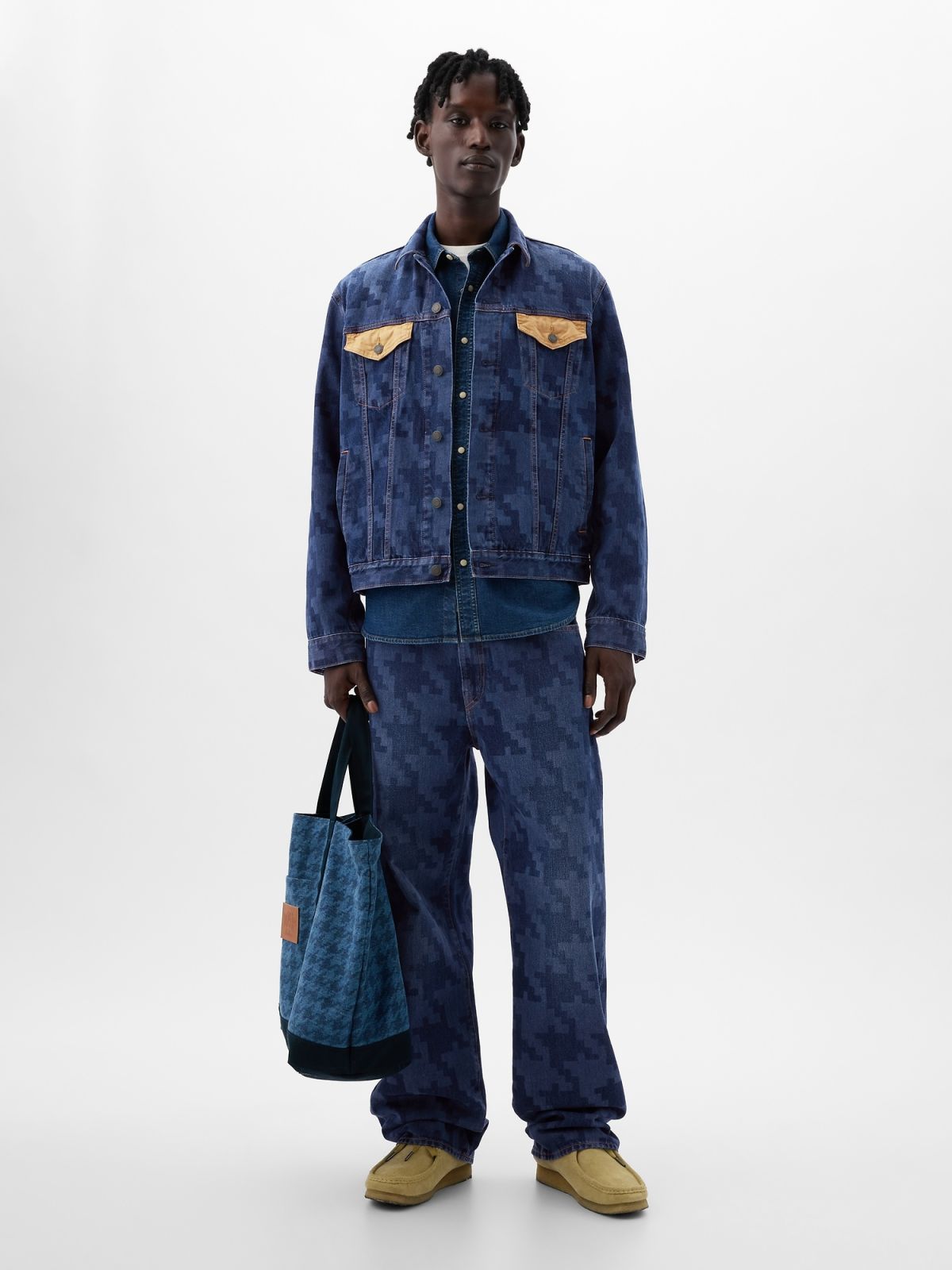 Μπλε DAP × GAP Οργανικό Βαμβάκι Icon Denim Πανωφόρι-890844000