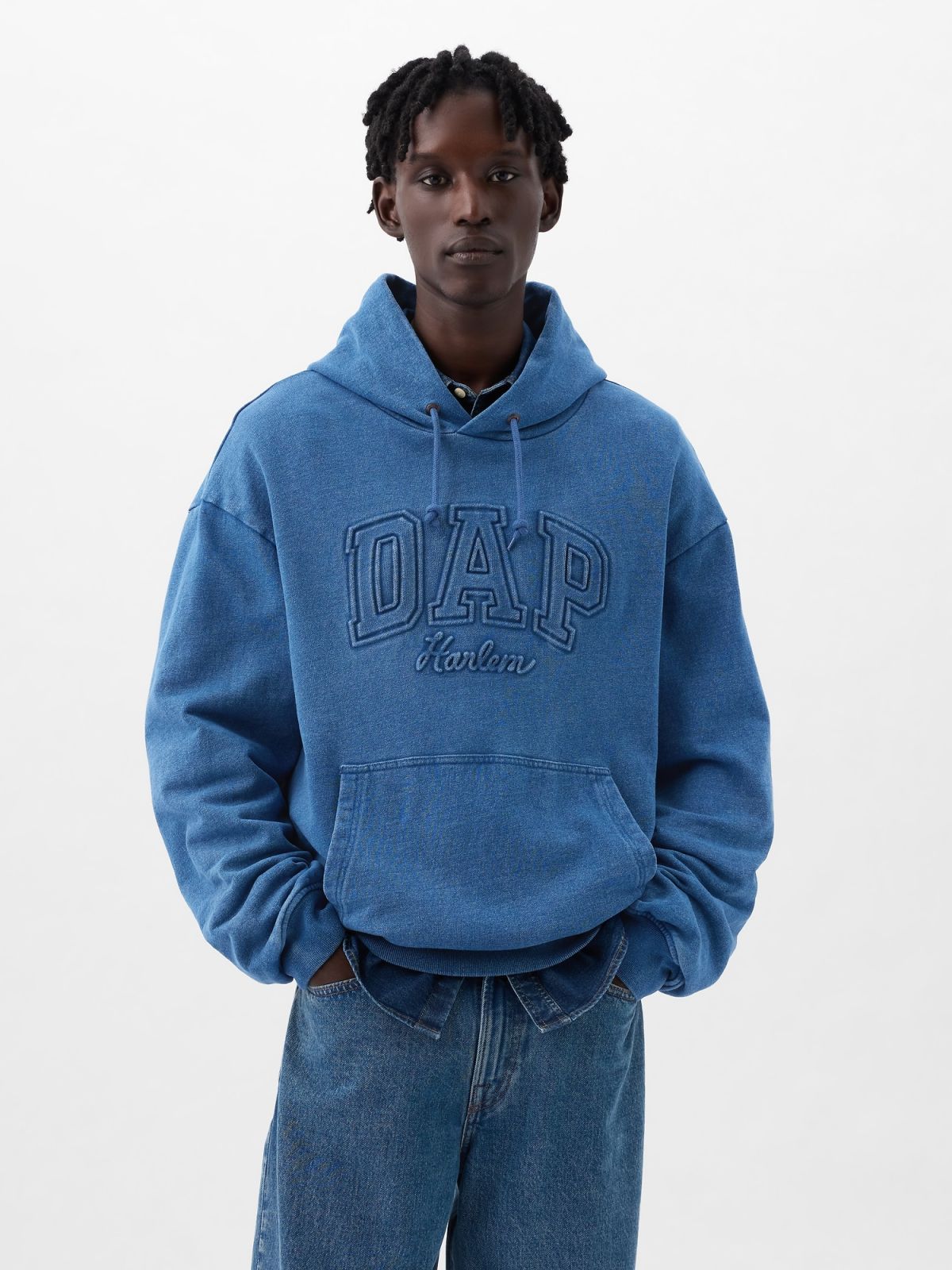 Μπλε DAP × GAP Denim Logo Φούτερ-890842000