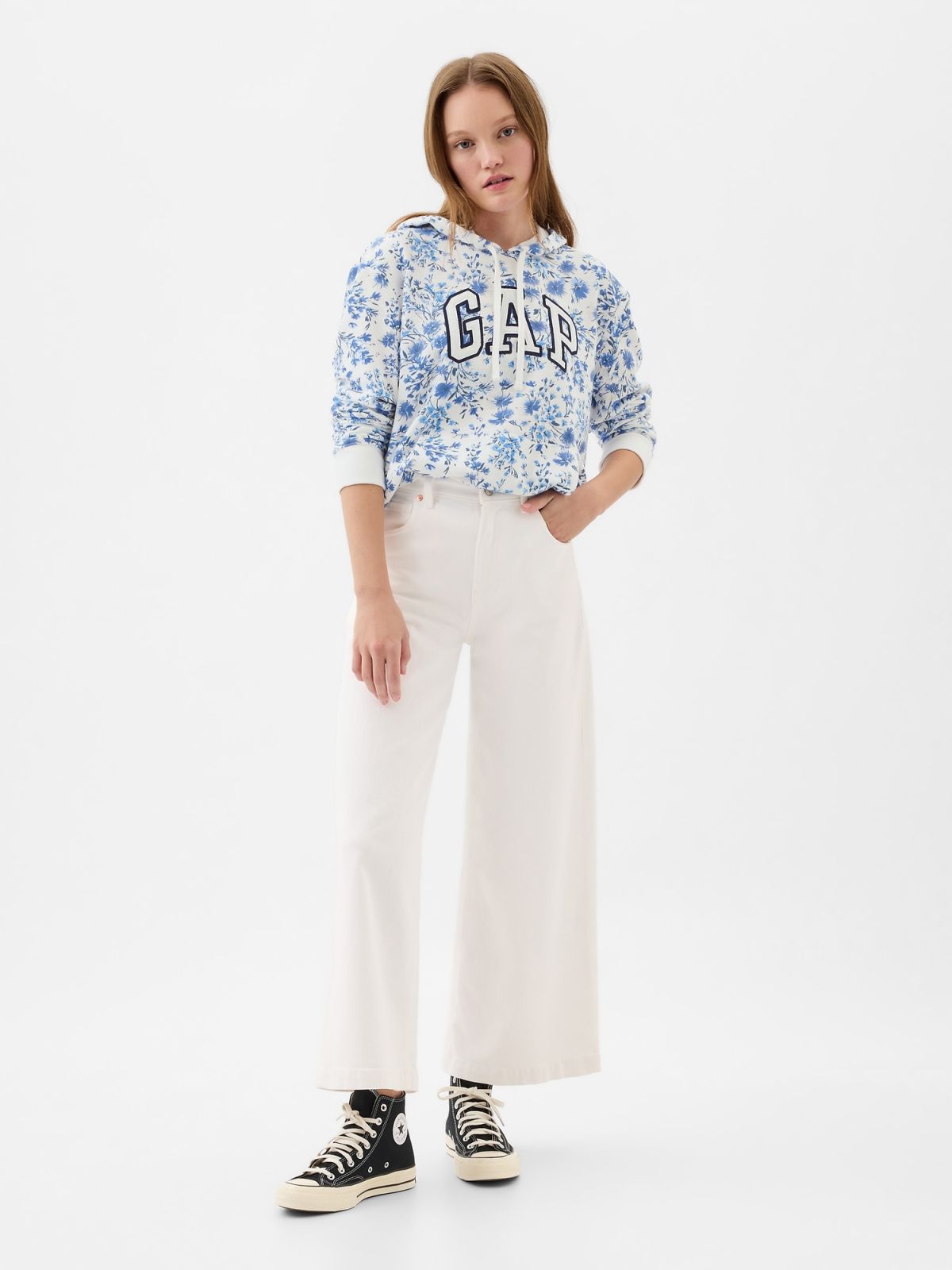 Μπλε Gap Logo Print Φούτερ-870539001