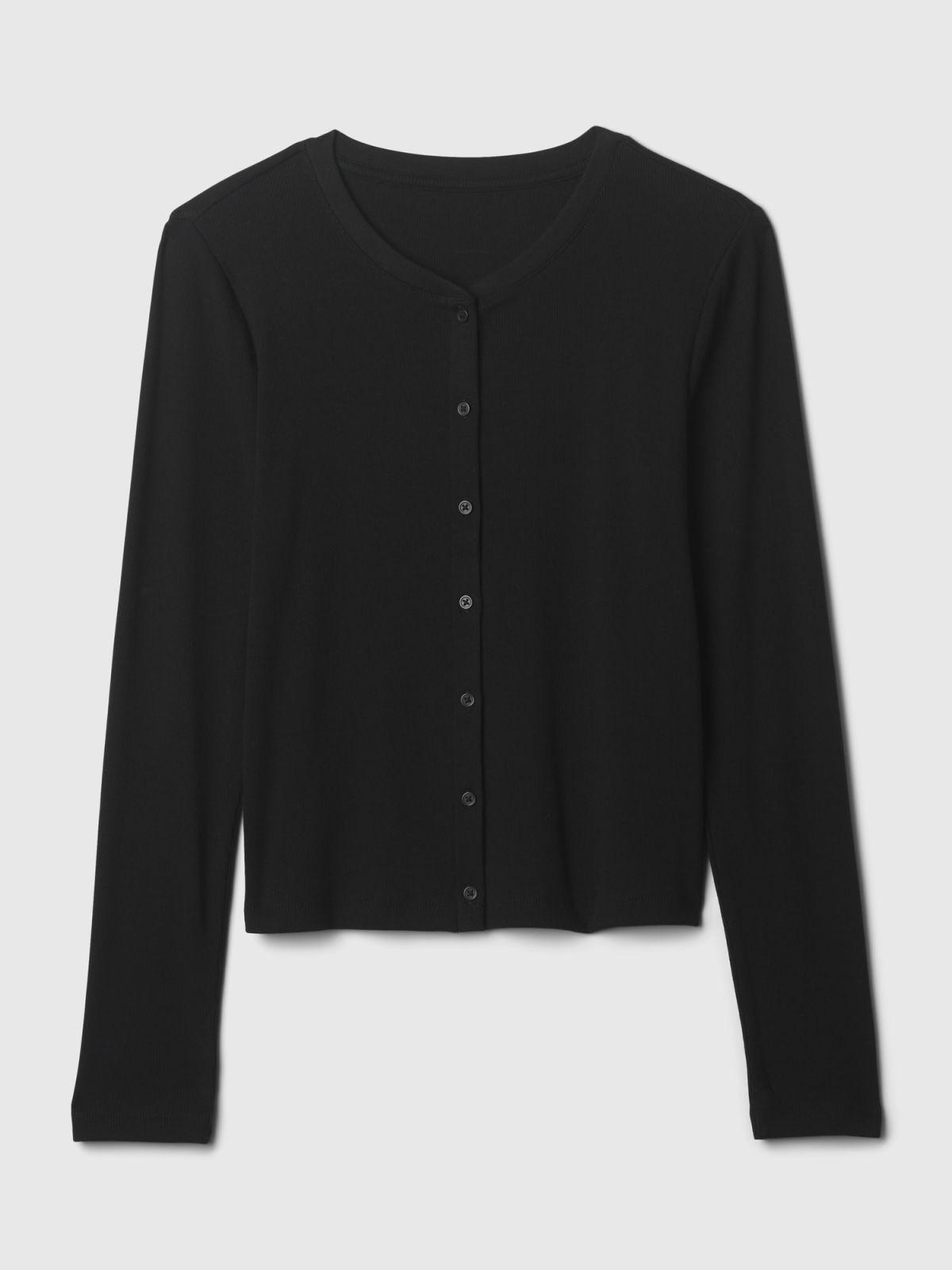 Μαύρο Modern Rib Ζακέτα-855373002