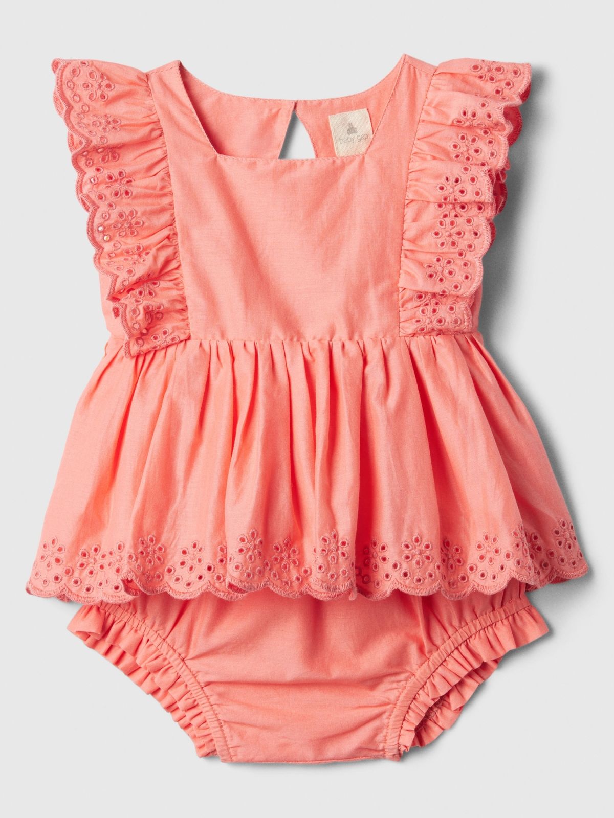 Baby Eyelet Two-Piece Outfit Set-878774001