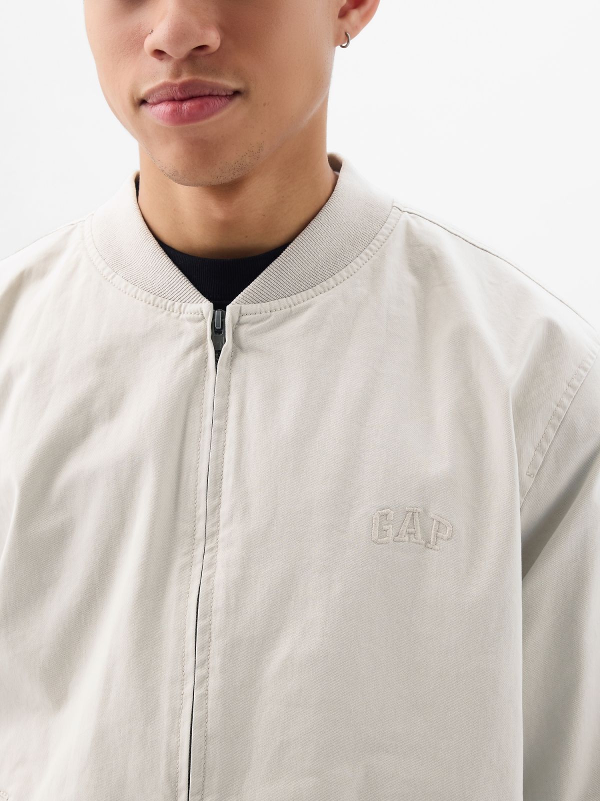 Γκρι με Logo Μπουφάν-887257000