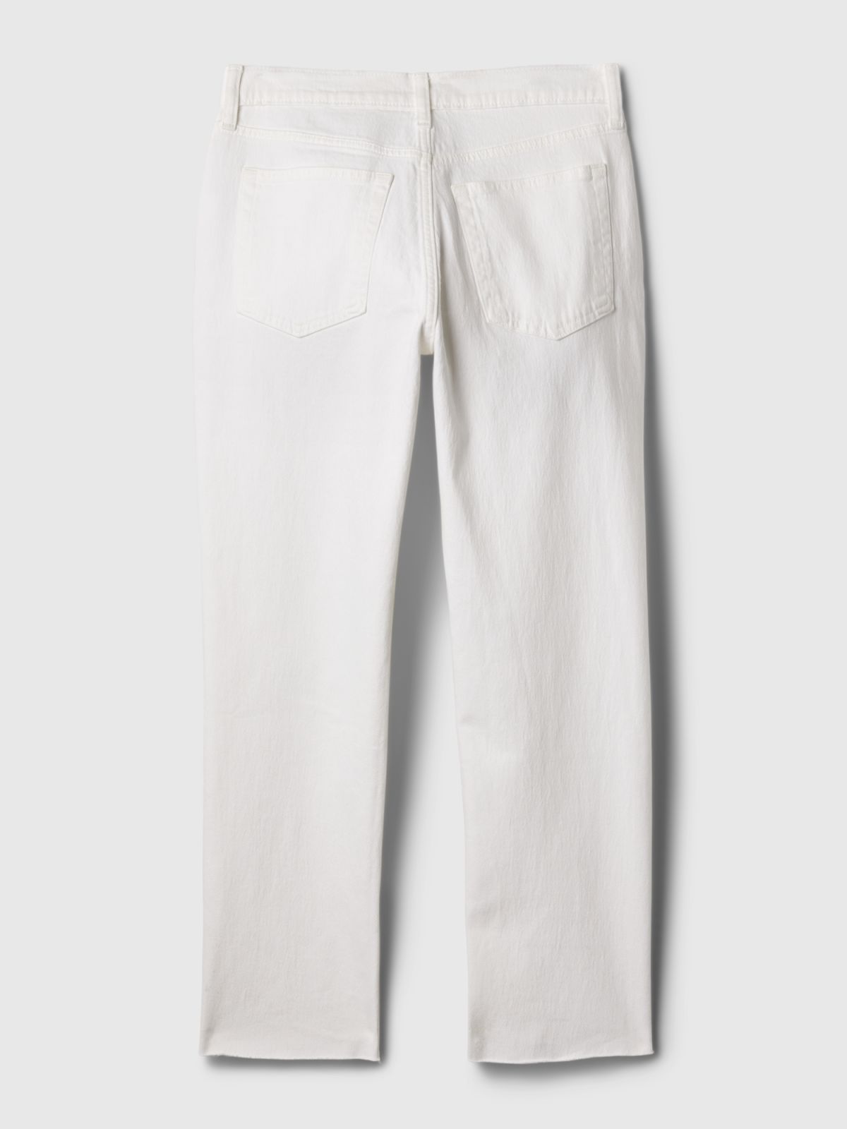 Άσπρο High Rise Cheeky Straight Jean Παντελόνι-871493000