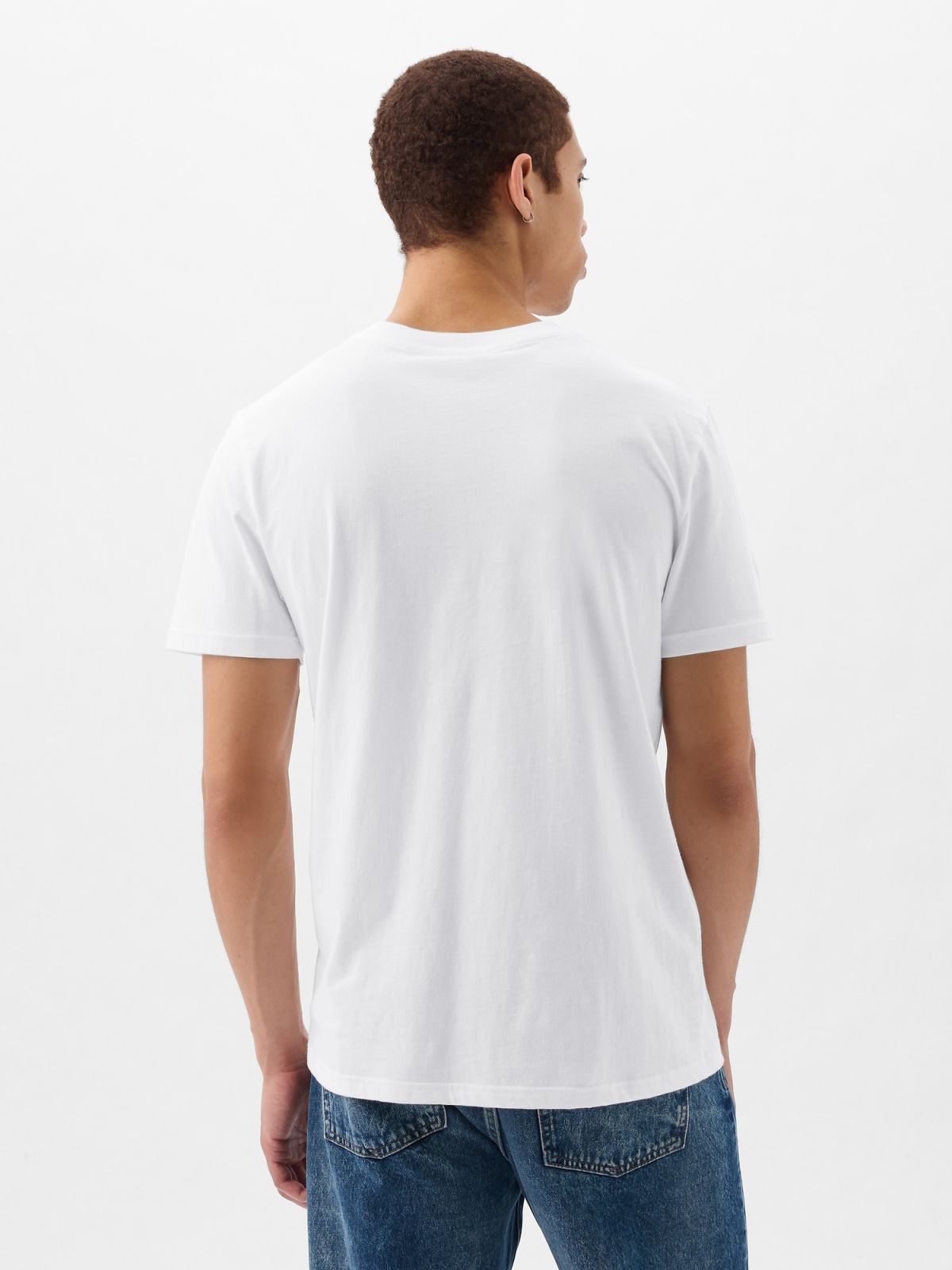 Άσπρη Organic Cotton Pocket Μπλούζα-857901004