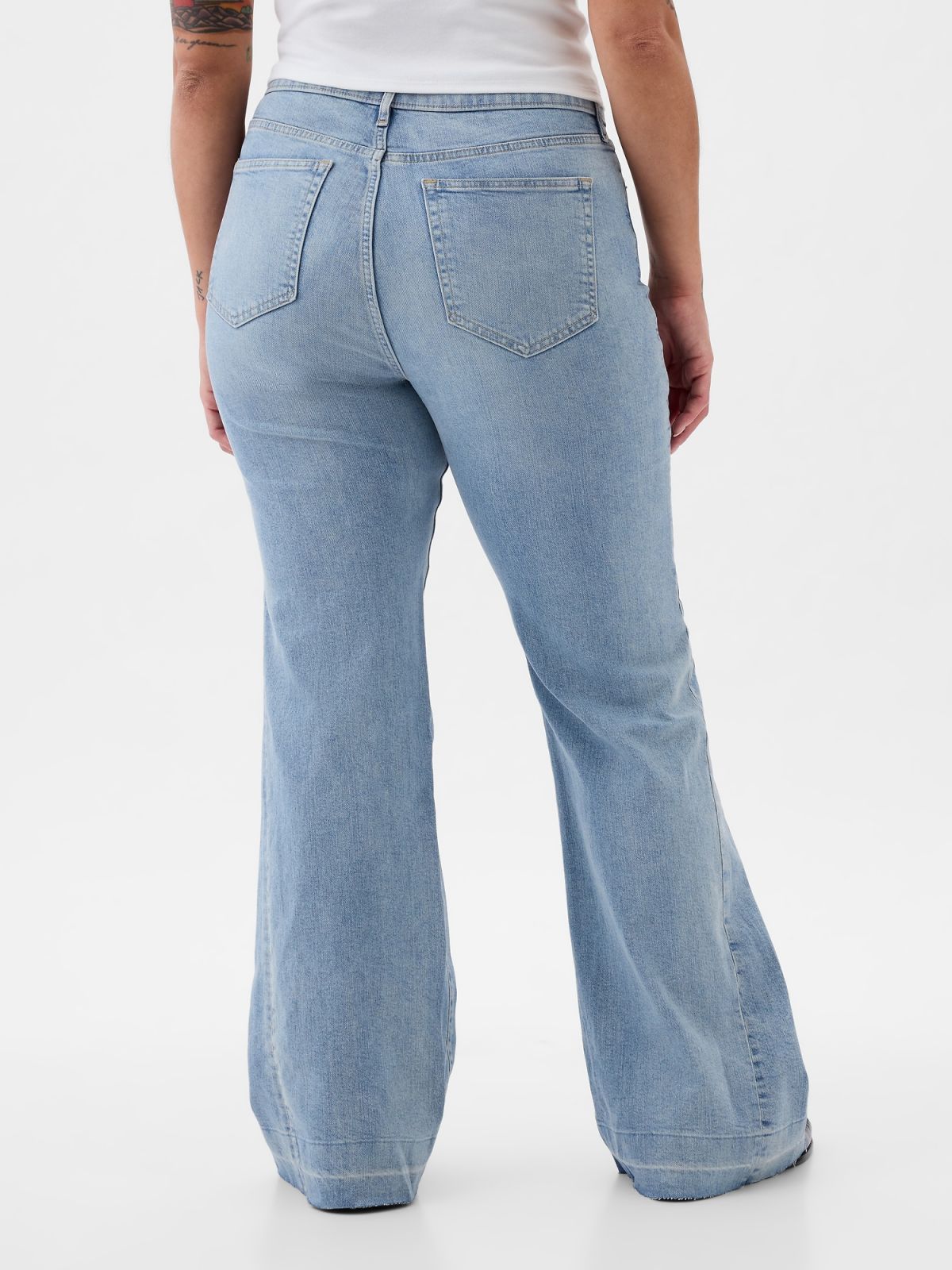 Μπλε High Rise '70s Flare Jean Παντελόνι-871321000